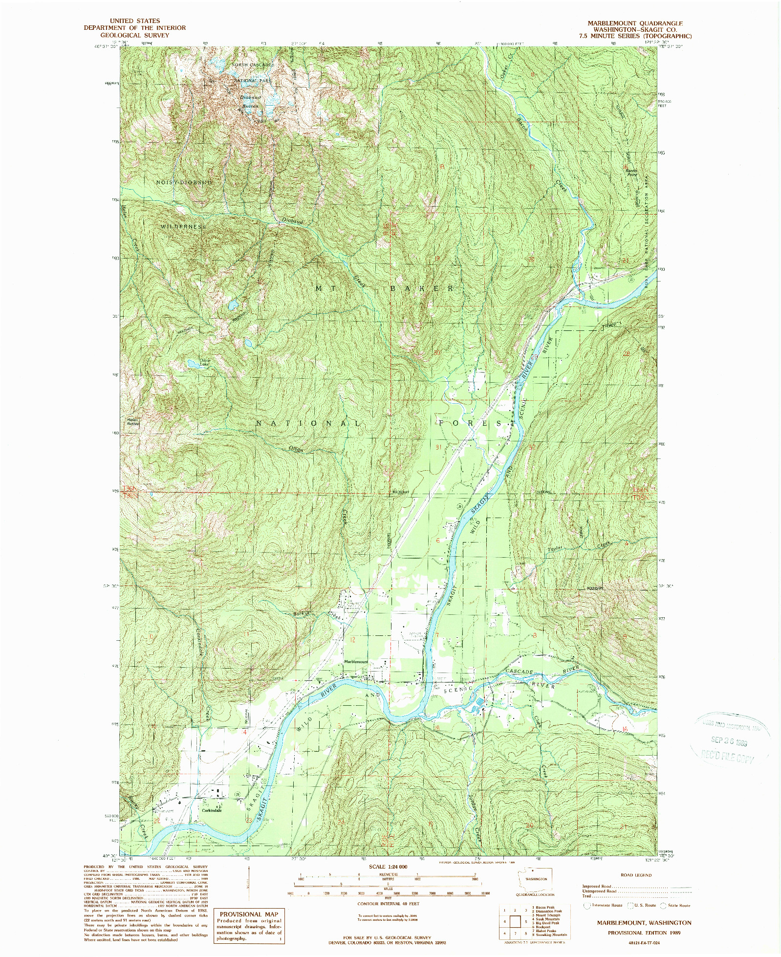 USGS 1:24000-SCALE QUADRANGLE FOR MARBLEMOUNT, WA 1989