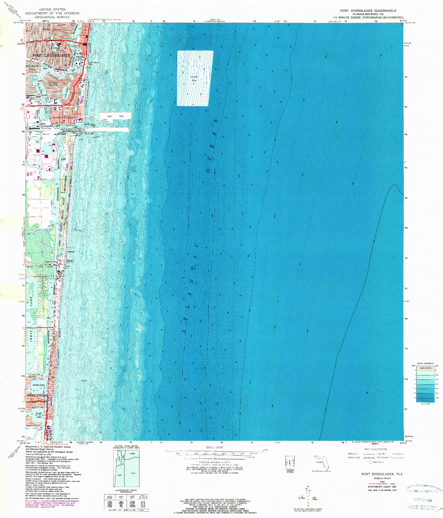 USGS 1:24000-SCALE QUADRANGLE FOR PORT EVERGLADES, FL 1962