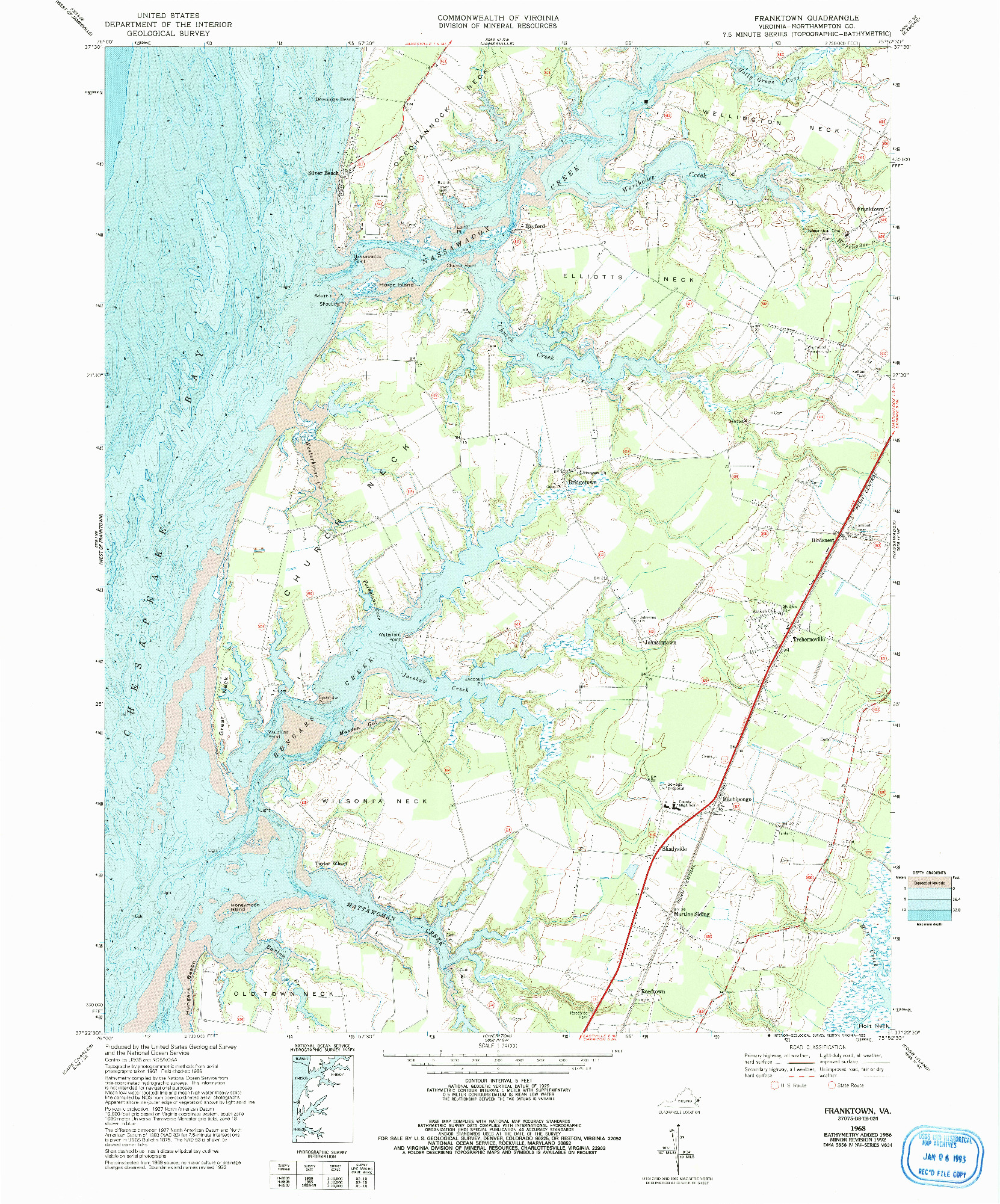 USGS 1:24000-SCALE QUADRANGLE FOR FRANKTOWN, VA 1968