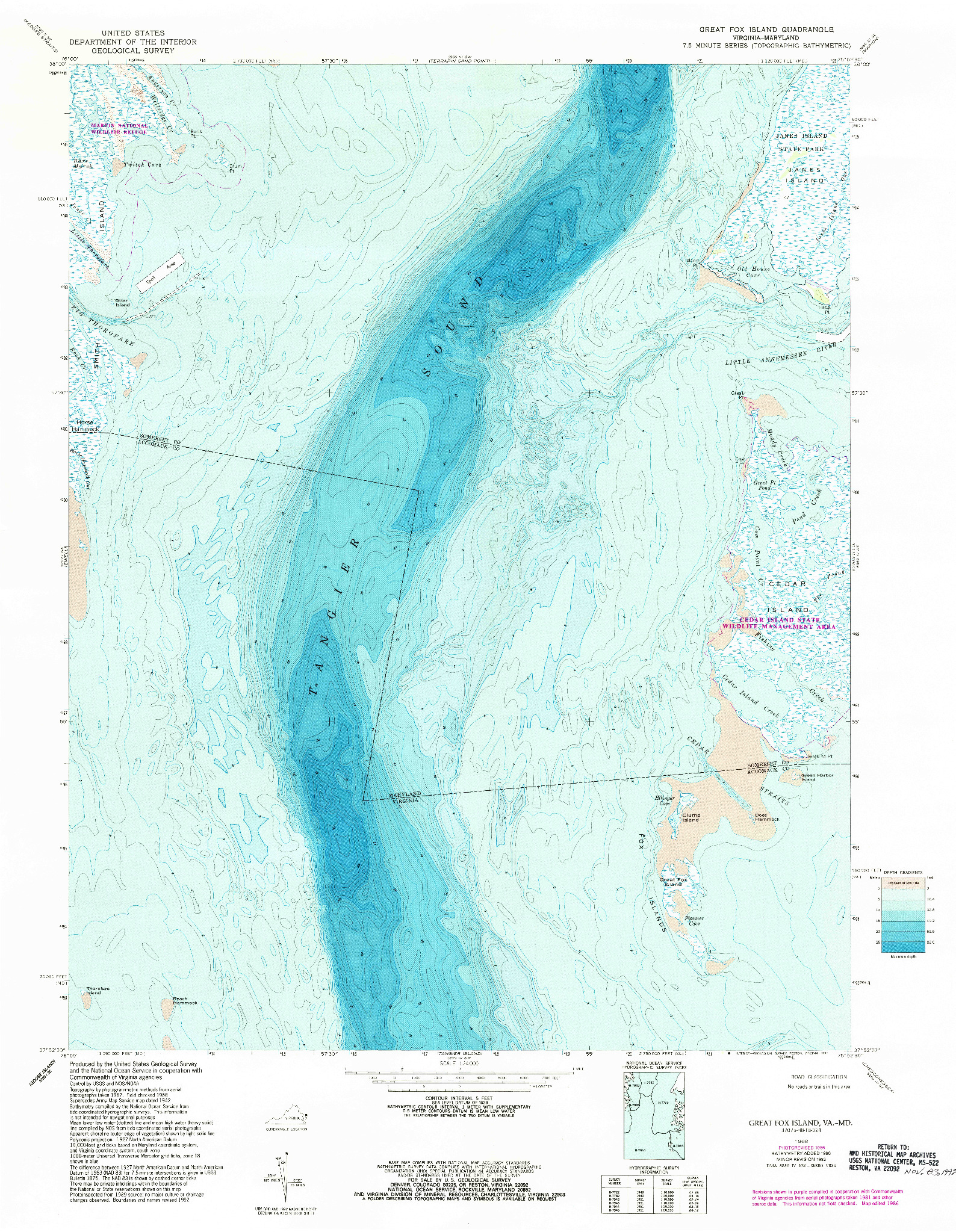 USGS 1:24000-SCALE QUADRANGLE FOR GREAT FOX ISLAND, VA 1968