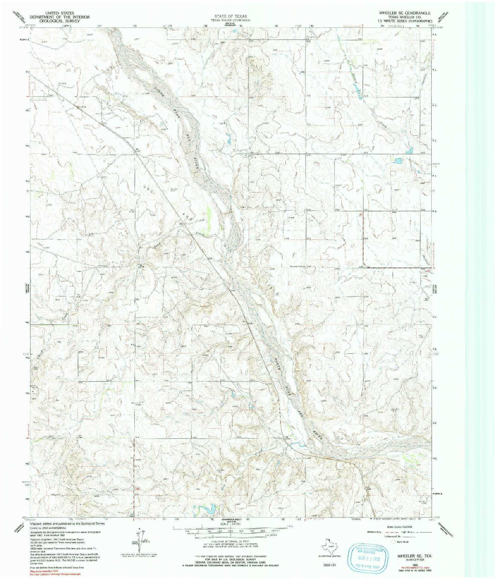 USGS 1:24000-SCALE QUADRANGLE FOR WHEELER SE, TX 1962