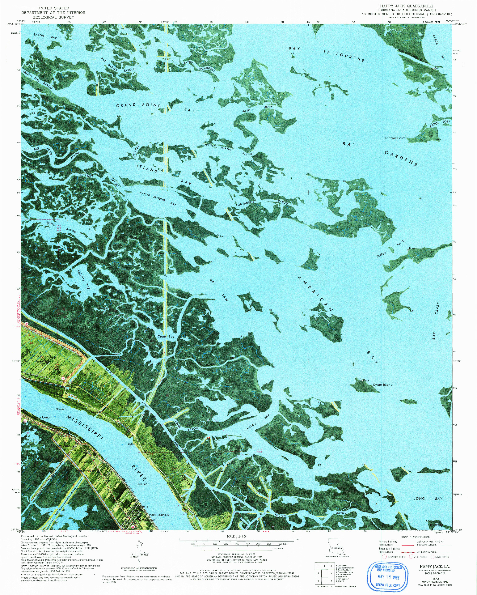 USGS 1:24000-SCALE QUADRANGLE FOR HANNA, LA 1992