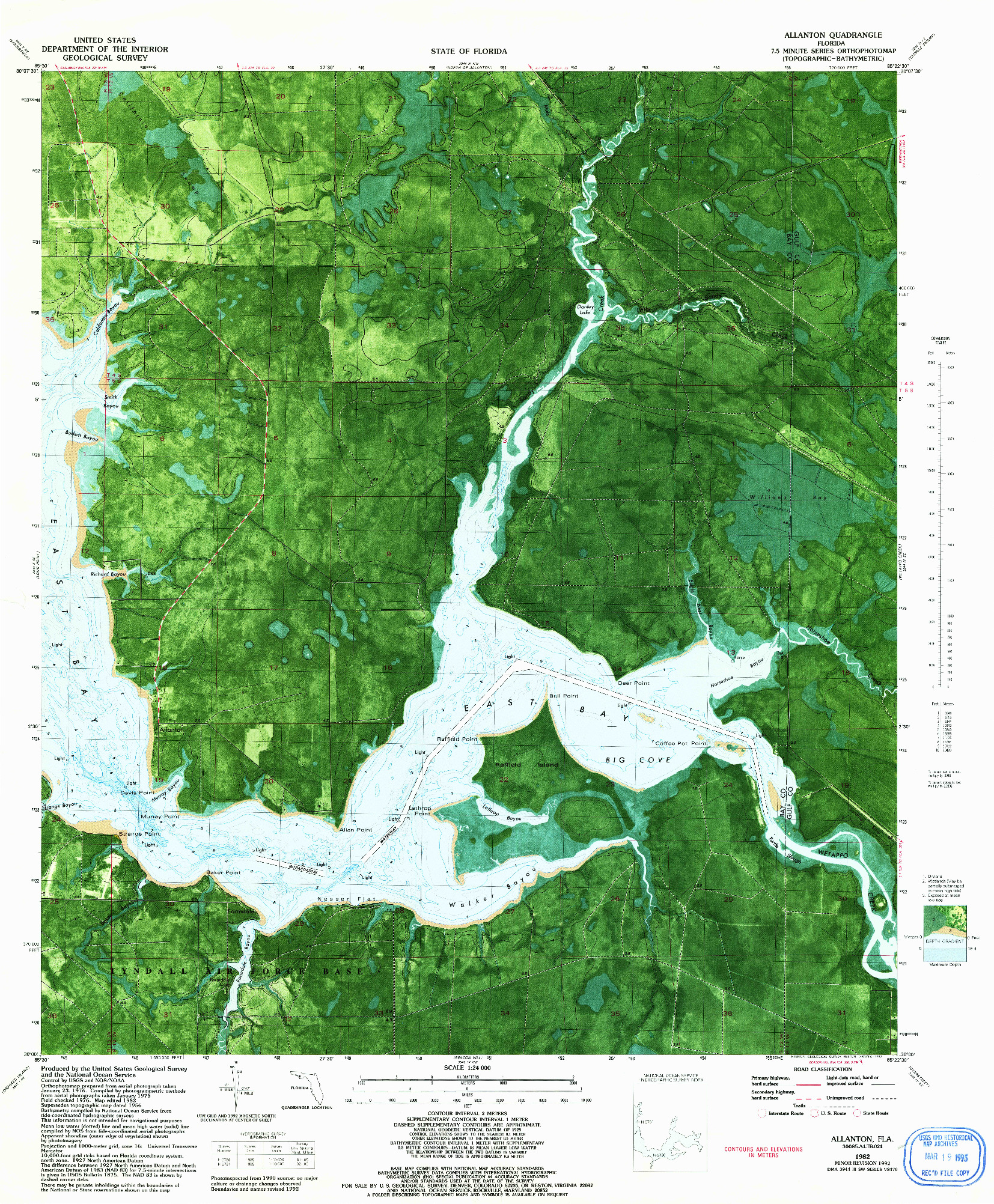 USGS 1:24000-SCALE QUADRANGLE FOR ALLANTON, FL 1982