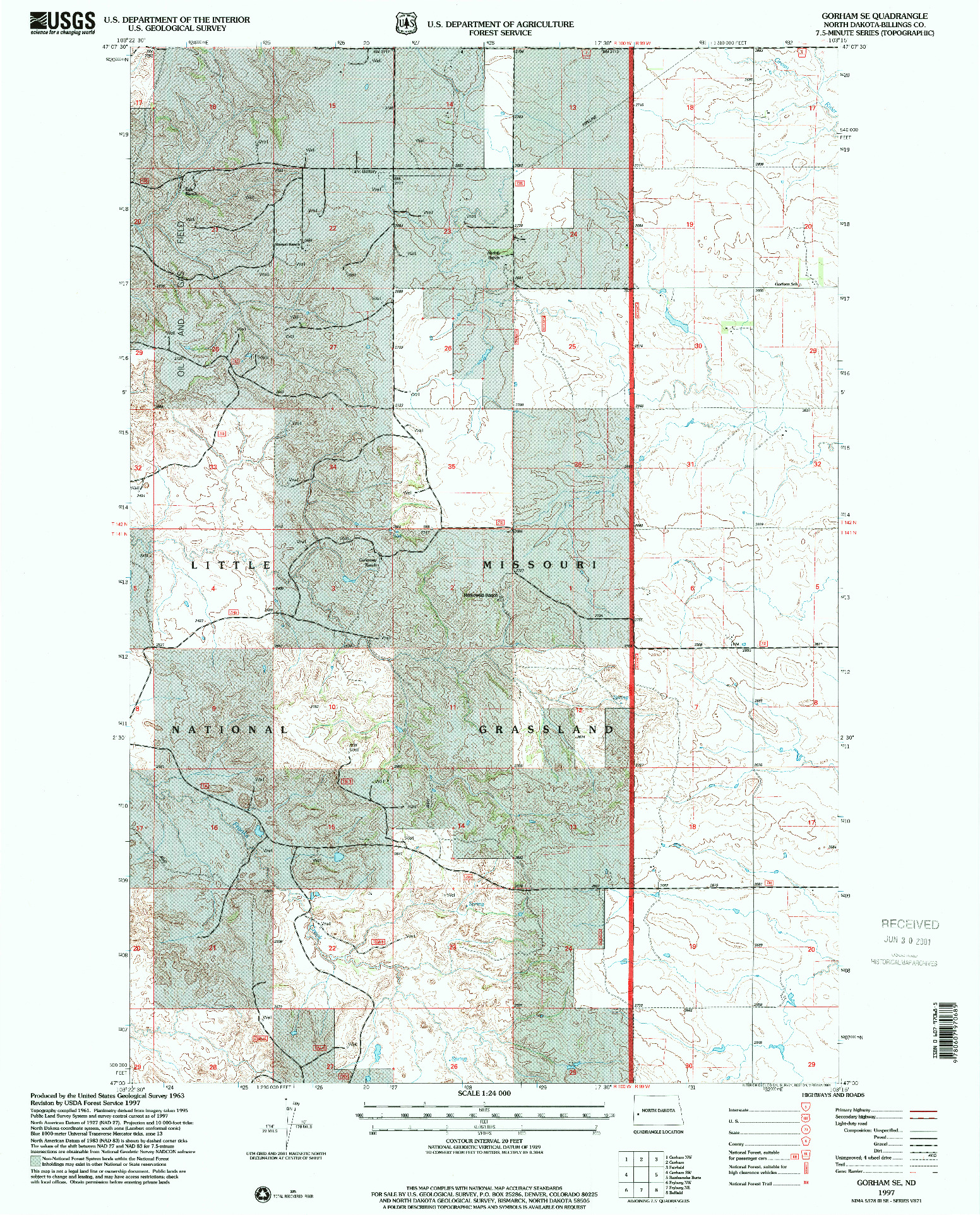 USGS 1:24000-SCALE QUADRANGLE FOR GORHAM SE, ND 1997