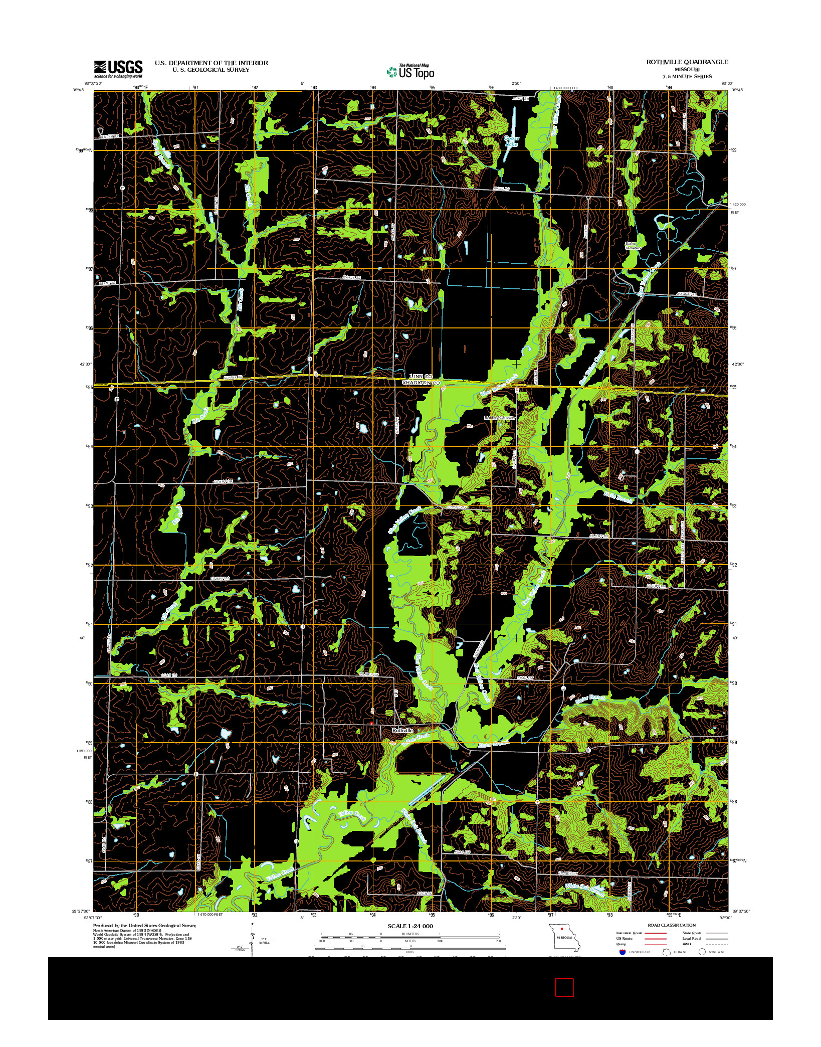 USGS US TOPO 7.5-MINUTE MAP FOR ROTHVILLE, MO 2012