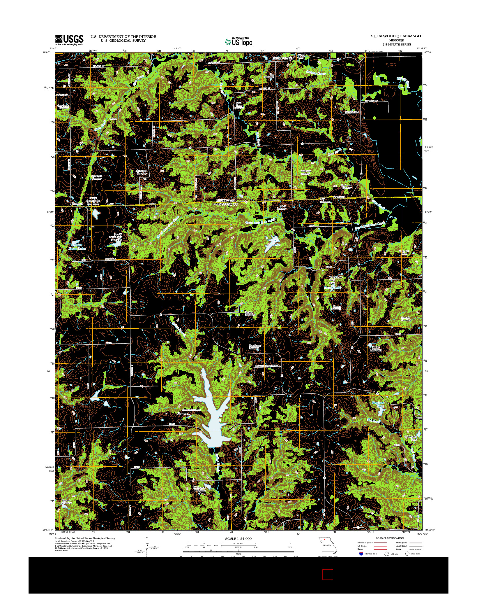 USGS US TOPO 7.5-MINUTE MAP FOR SHEARWOOD, MO 2012