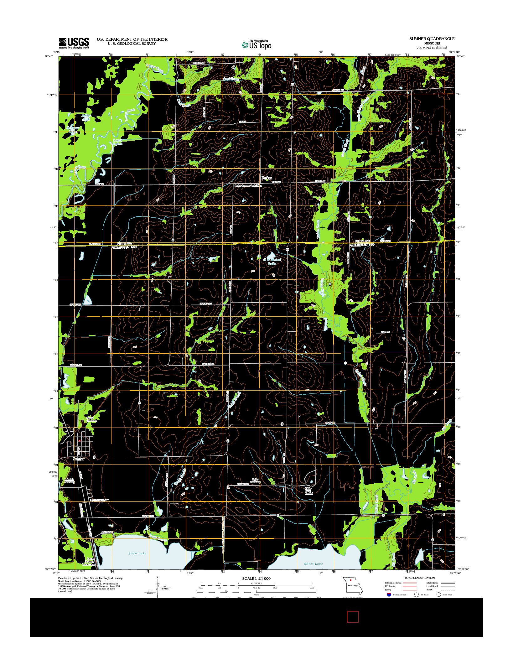 USGS US TOPO 7.5-MINUTE MAP FOR SUMNER, MO 2012