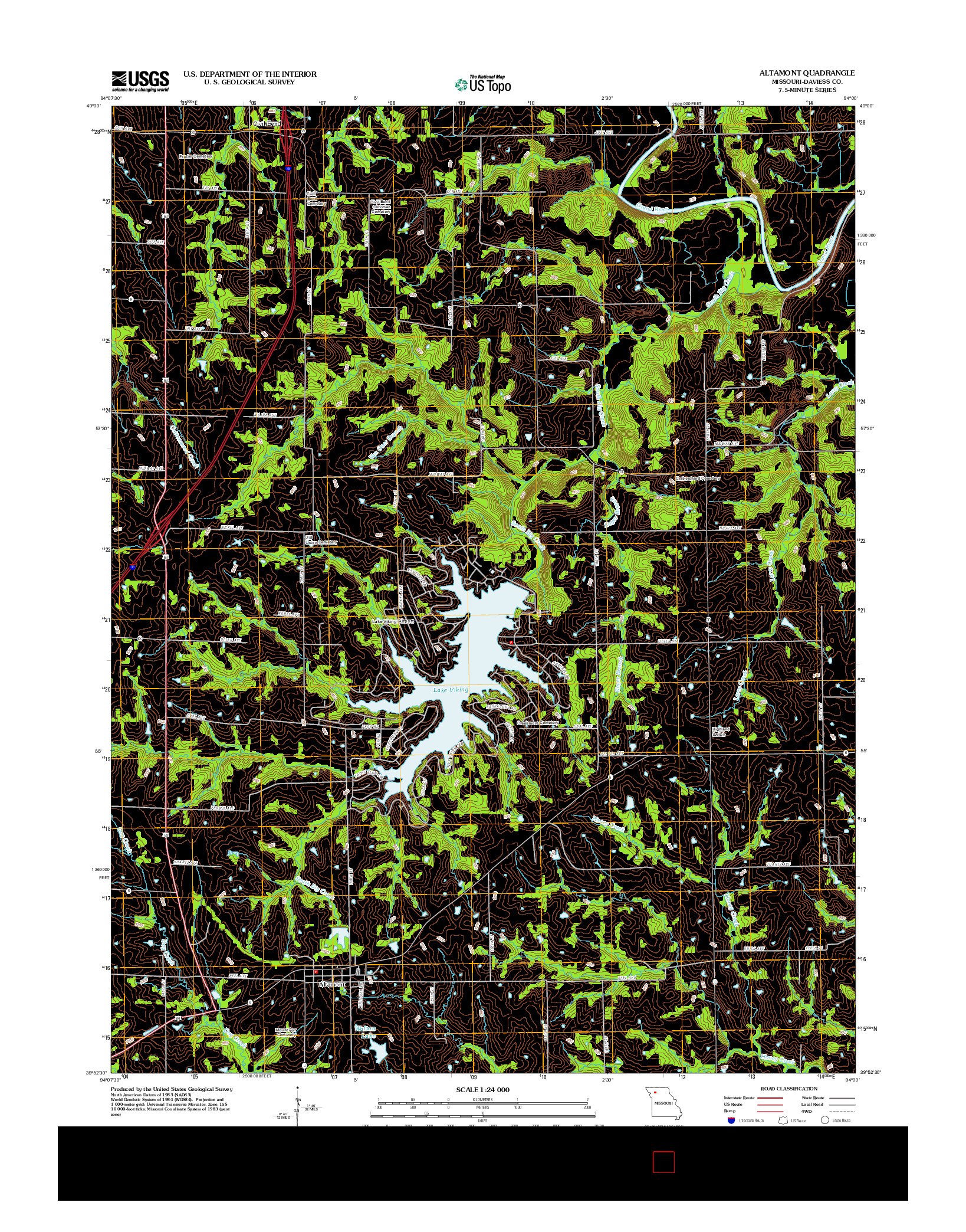 USGS US TOPO 7.5-MINUTE MAP FOR ALTAMONT, MO 2012