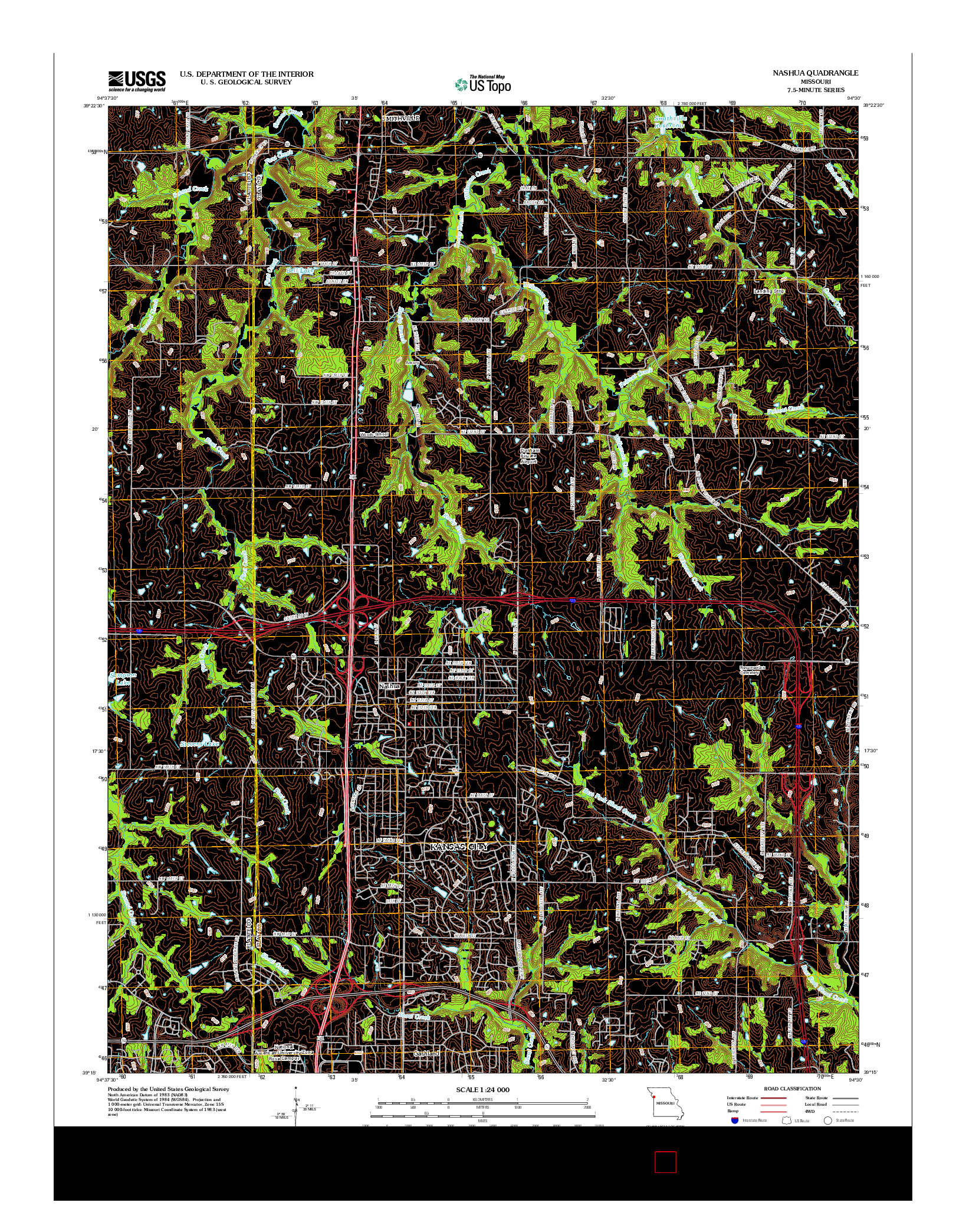 USGS US TOPO 7.5-MINUTE MAP FOR NASHUA, MO 2012