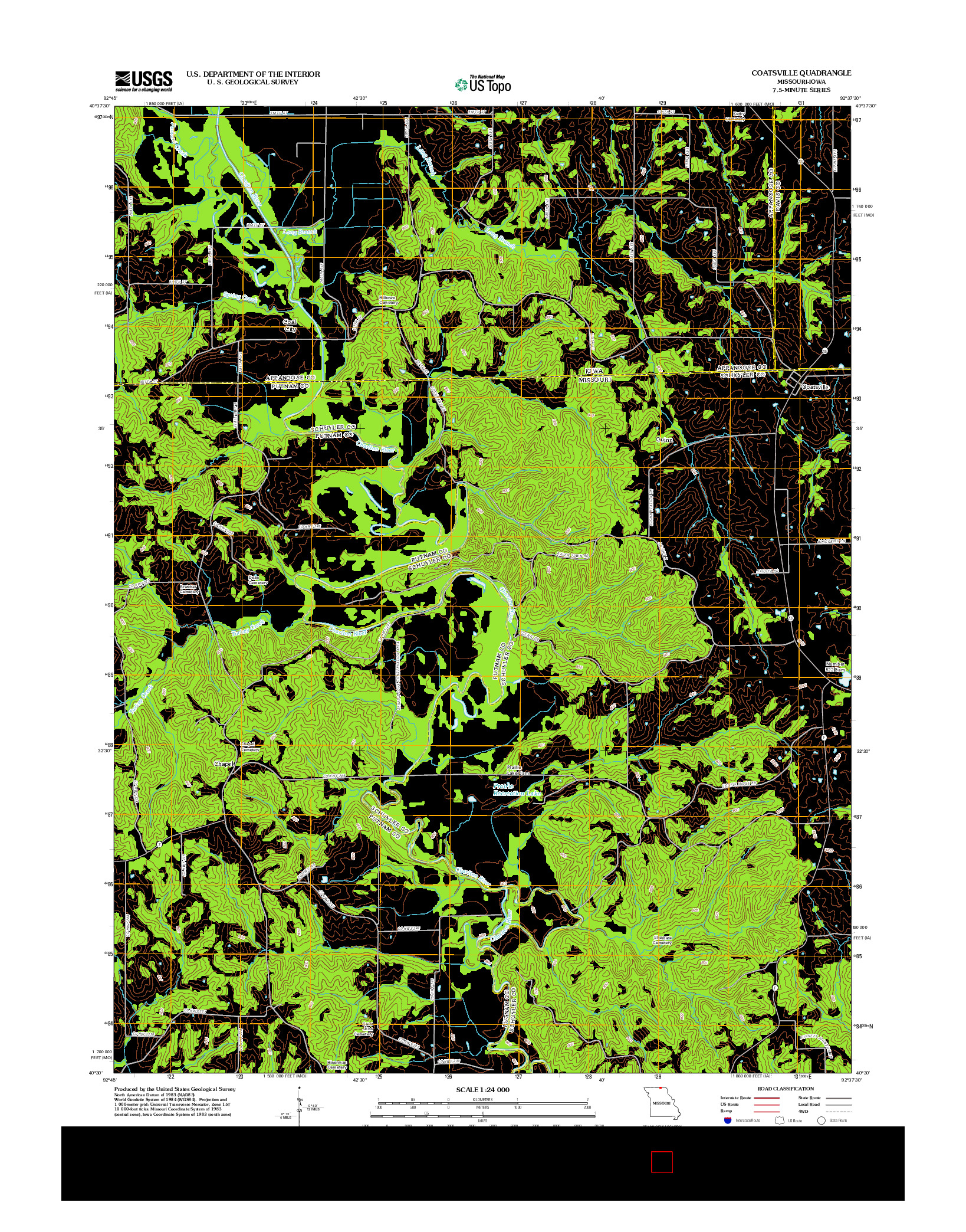 USGS US TOPO 7.5-MINUTE MAP FOR COATSVILLE, MO-IA 2012