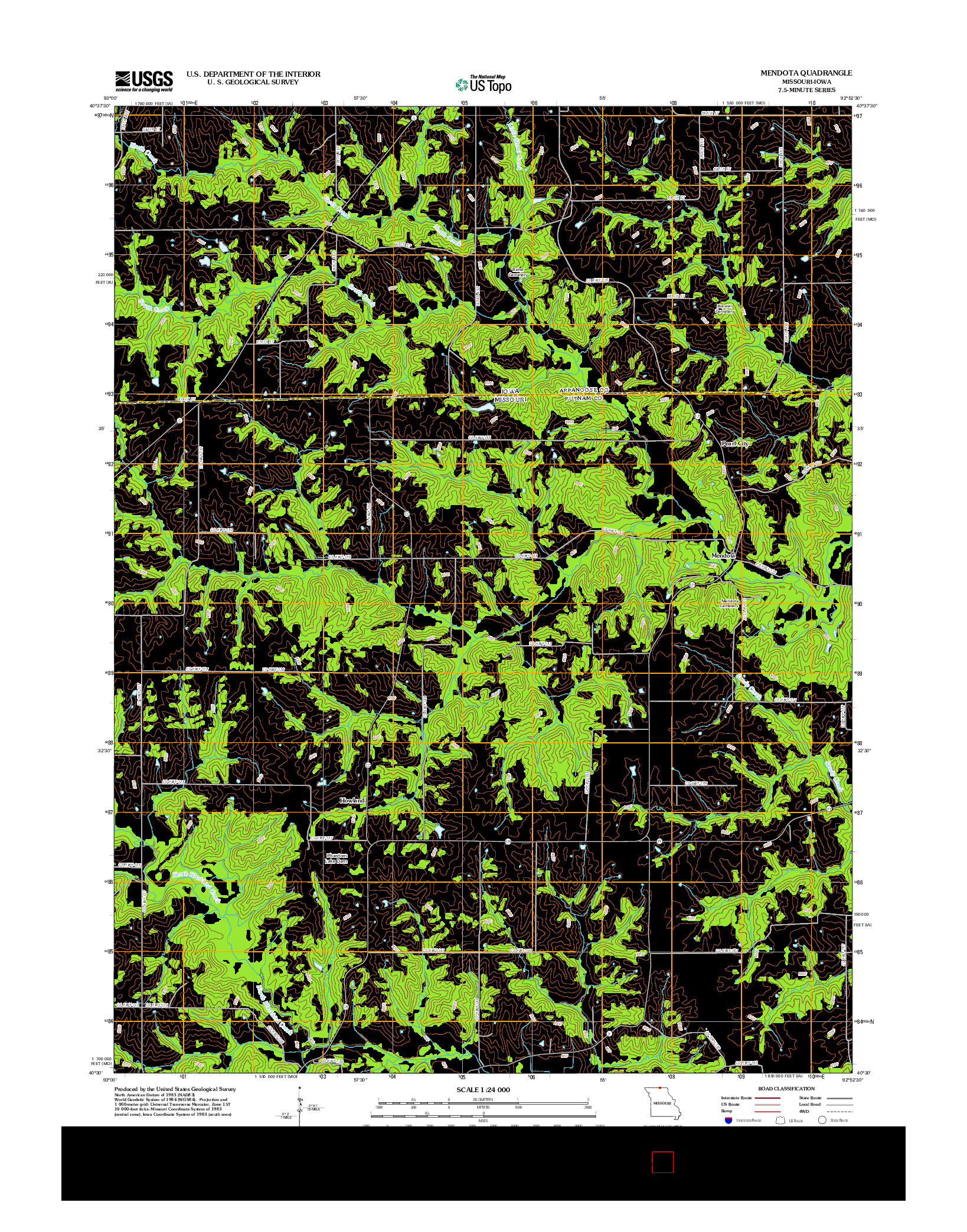 USGS US TOPO 7.5-MINUTE MAP FOR MENDOTA, MO-IA 2012