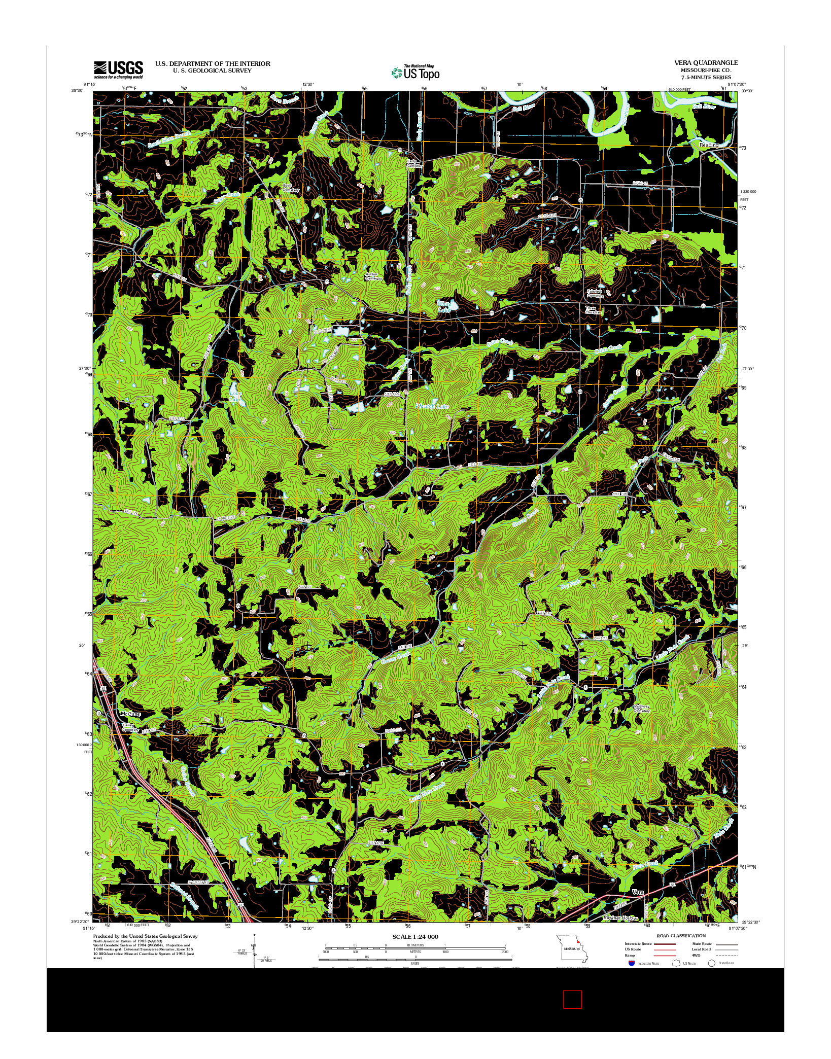 USGS US TOPO 7.5-MINUTE MAP FOR VERA, MO 2012