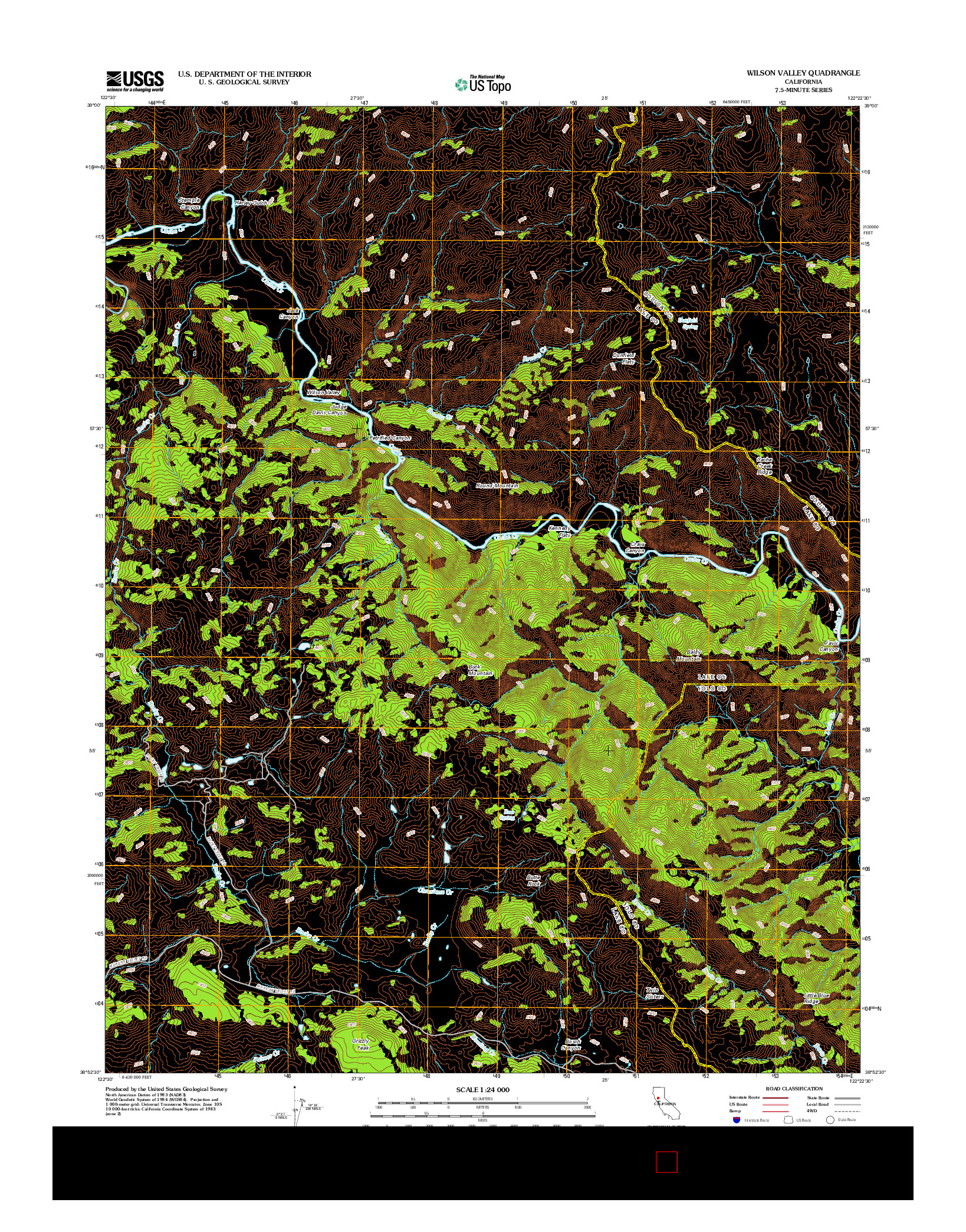 USGS US TOPO 7.5-MINUTE MAP FOR WILSON VALLEY, CA 2012