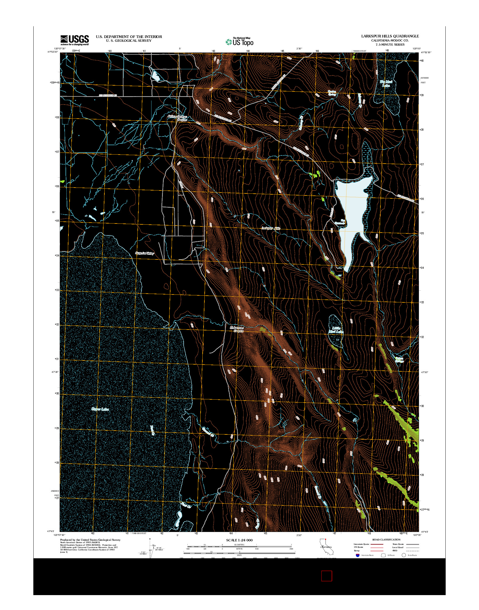 USGS US TOPO 7.5-MINUTE MAP FOR LARKSPUR HILLS, CA 2012