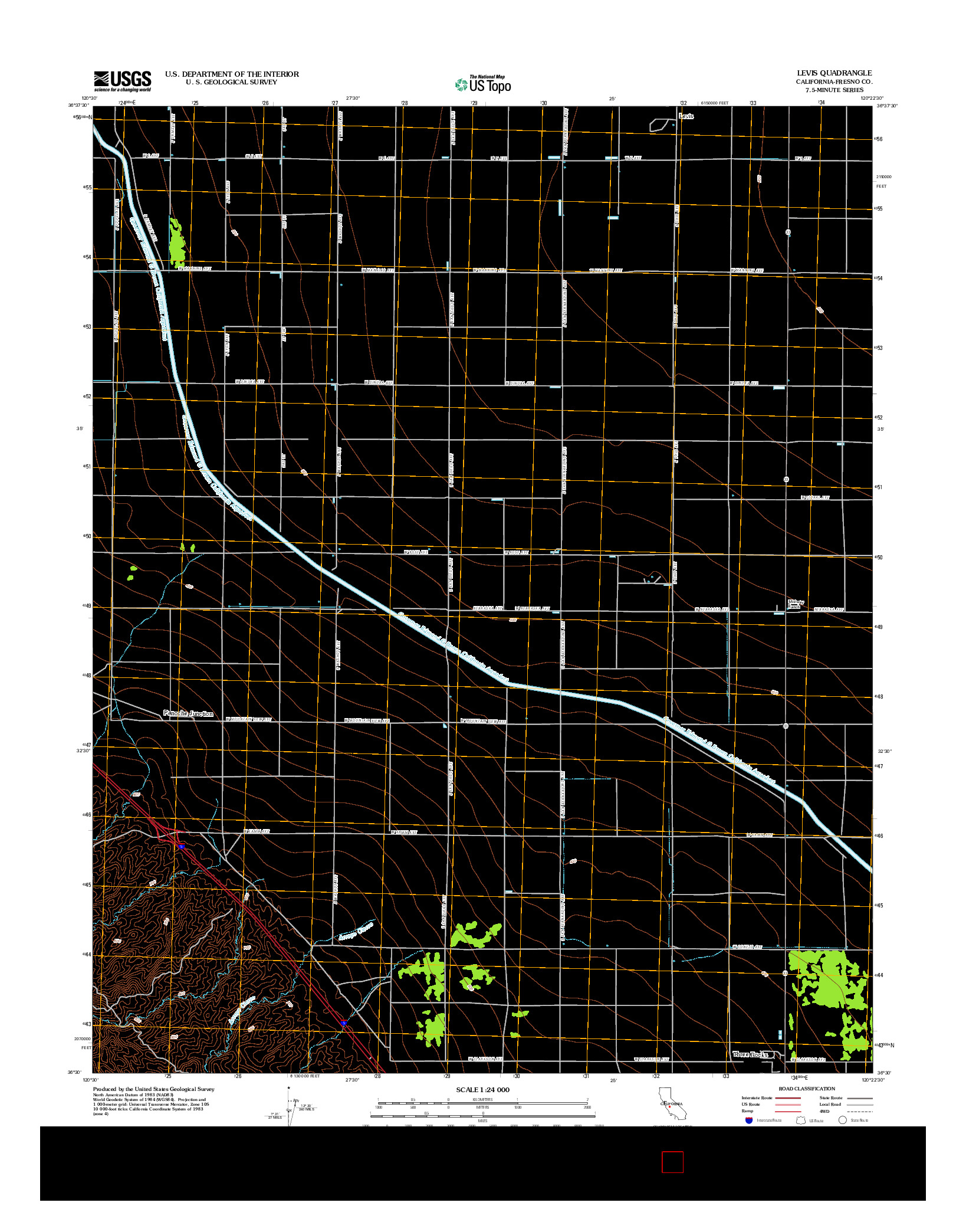 USGS US TOPO 7.5-MINUTE MAP FOR LEVIS, CA 2012