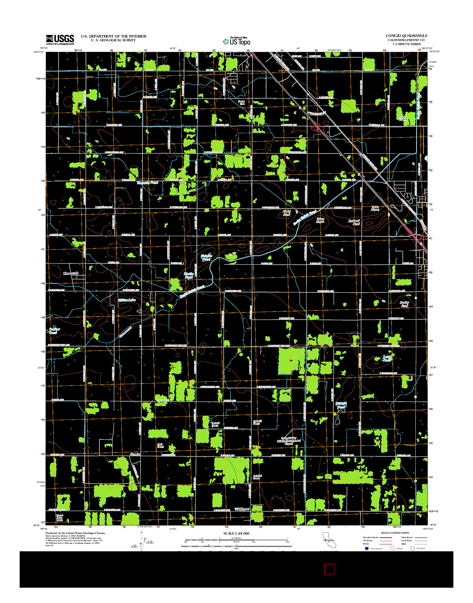 USGS US TOPO 7.5-MINUTE MAP FOR CONEJO, CA 2012