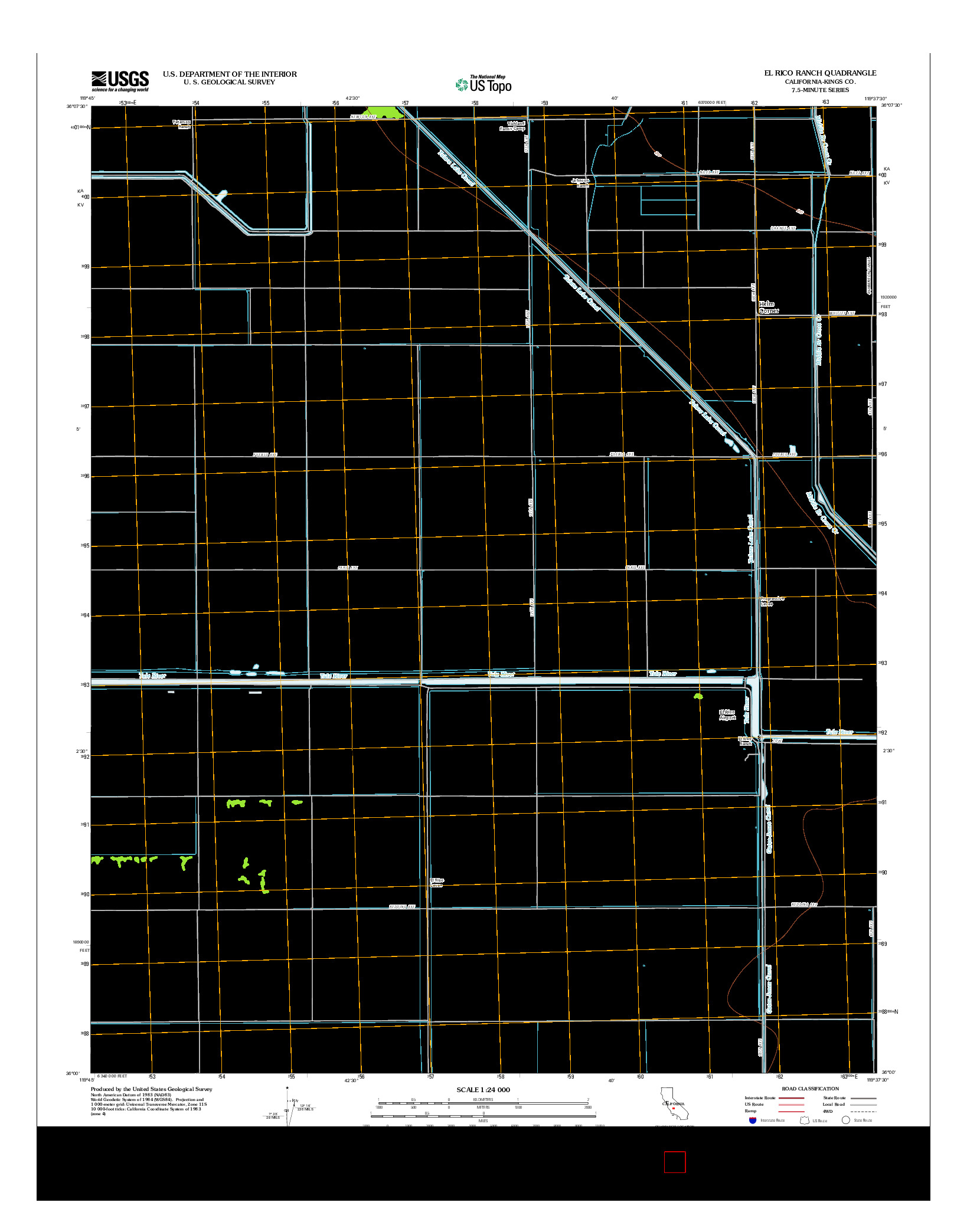 USGS US TOPO 7.5-MINUTE MAP FOR EL RICO RANCH, CA 2012
