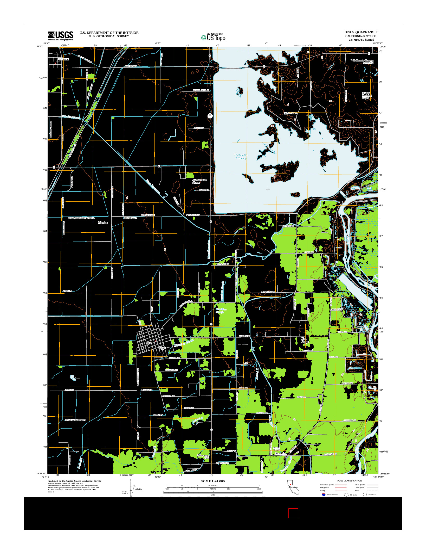 USGS US TOPO 7.5-MINUTE MAP FOR BIGGS, CA 2012