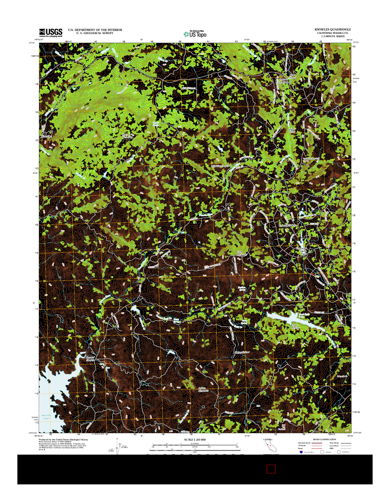 USGS US TOPO 7.5-MINUTE MAP FOR KNOWLES, CA 2012