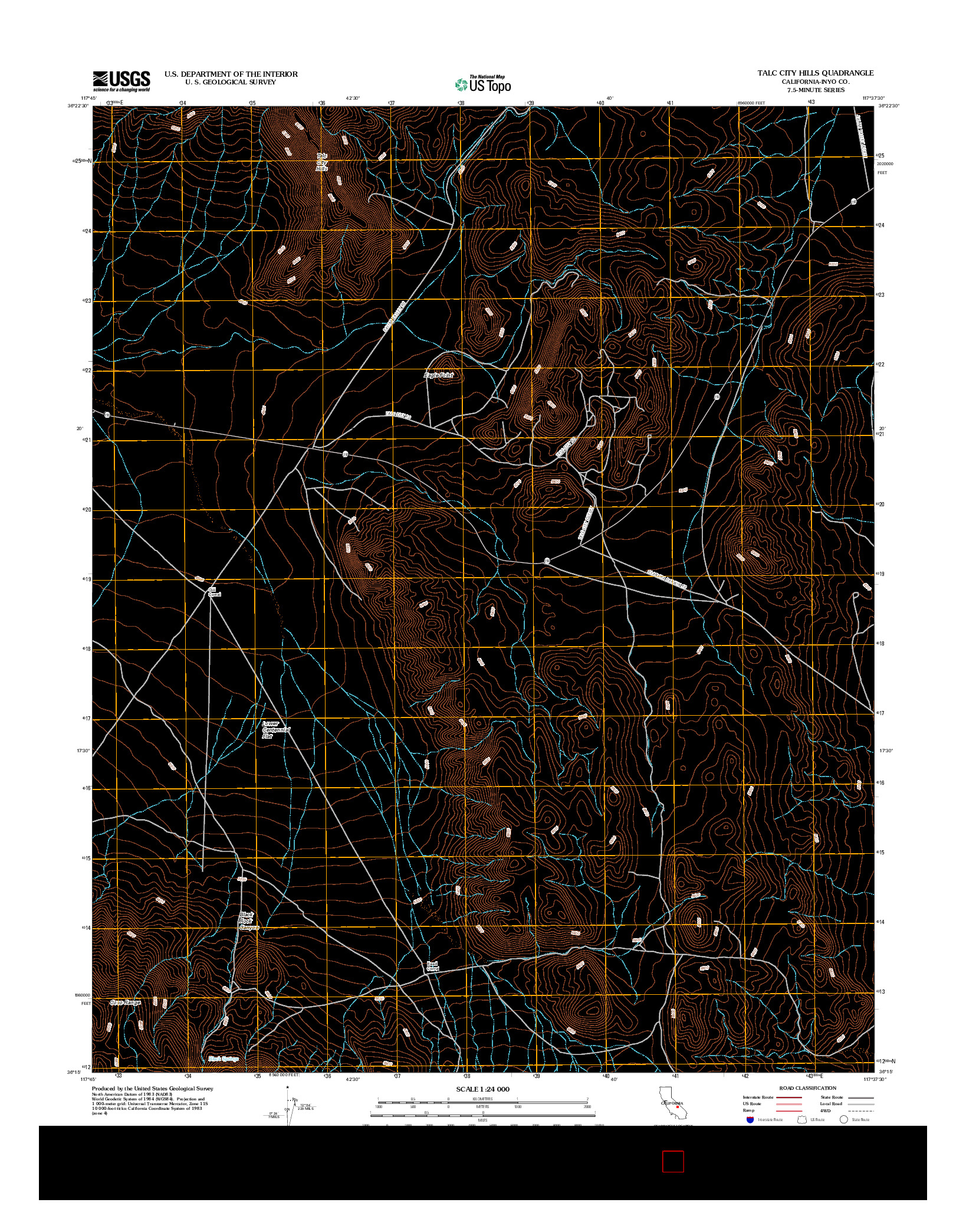 USGS US TOPO 7.5-MINUTE MAP FOR TALC CITY HILLS, CA 2012