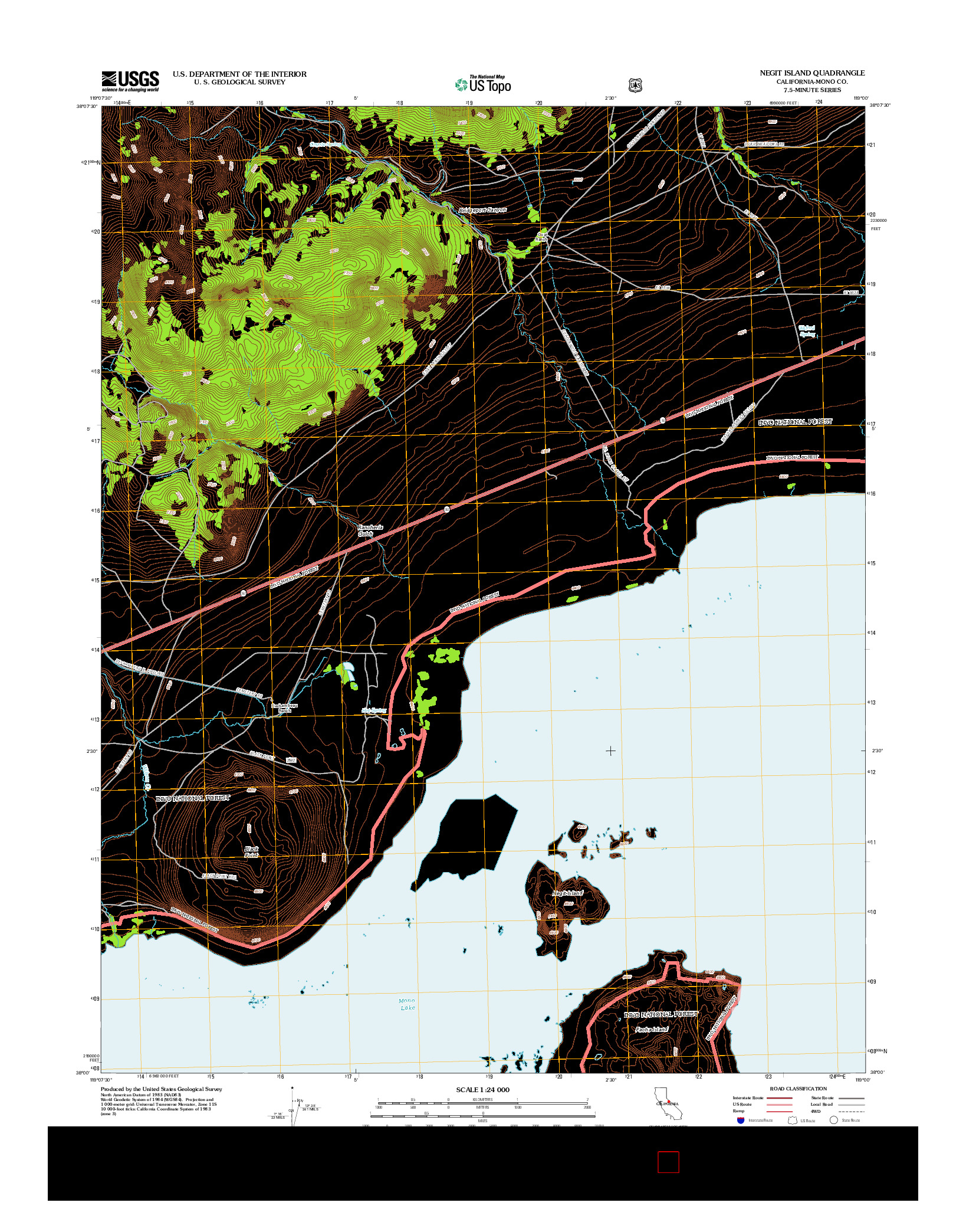 USGS US TOPO 7.5-MINUTE MAP FOR NEGIT ISLAND, CA 2012
