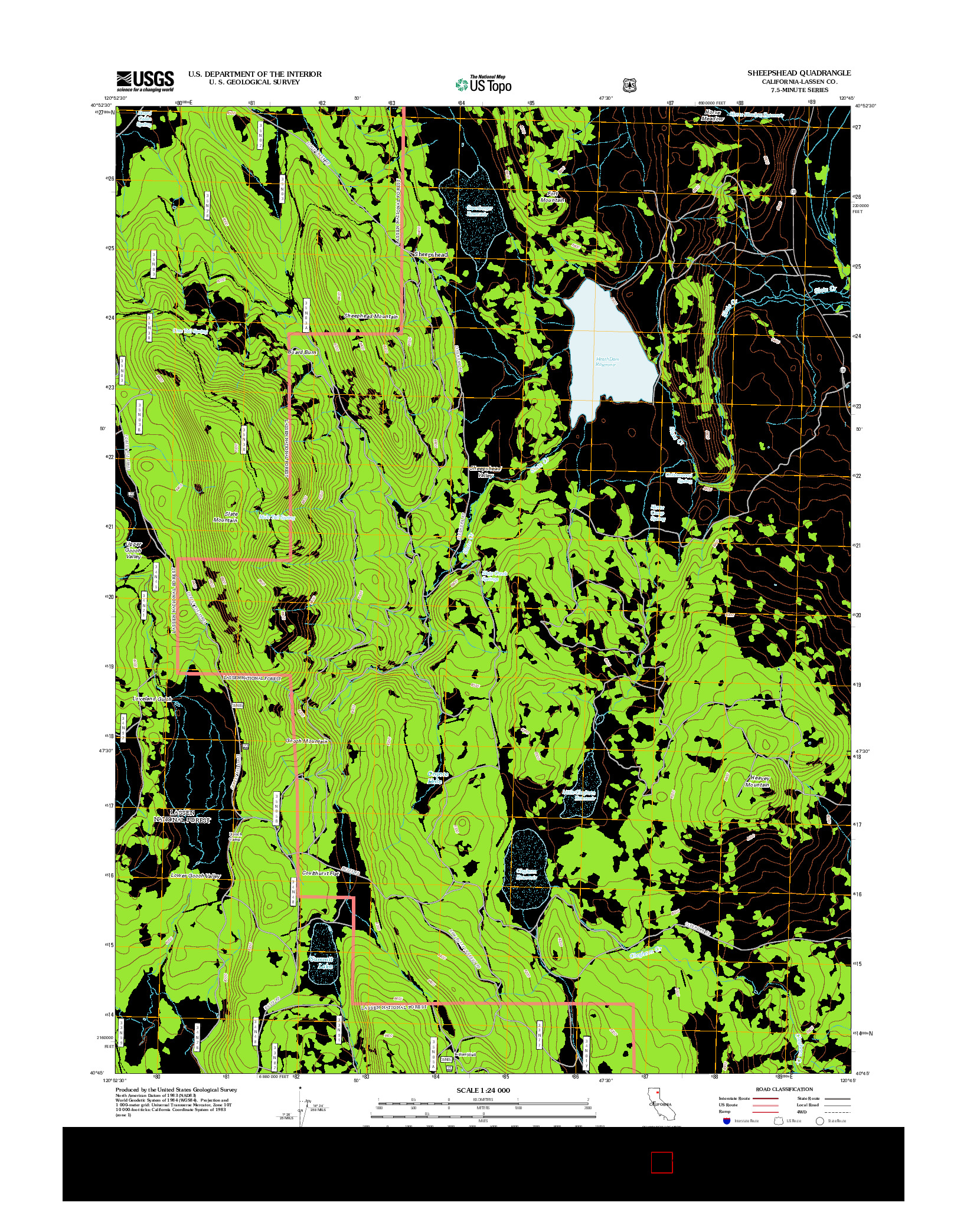 USGS US TOPO 7.5-MINUTE MAP FOR SHEEPSHEAD, CA 2012