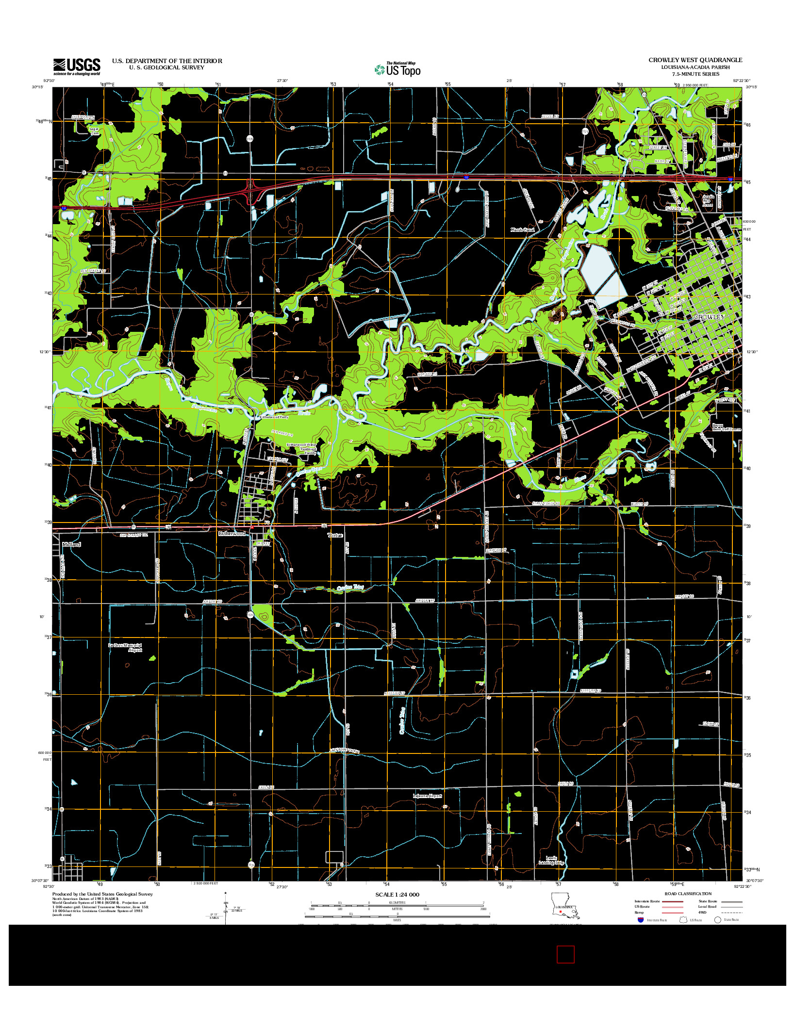 USGS US TOPO 7.5-MINUTE MAP FOR CROWLEY WEST, LA 2012