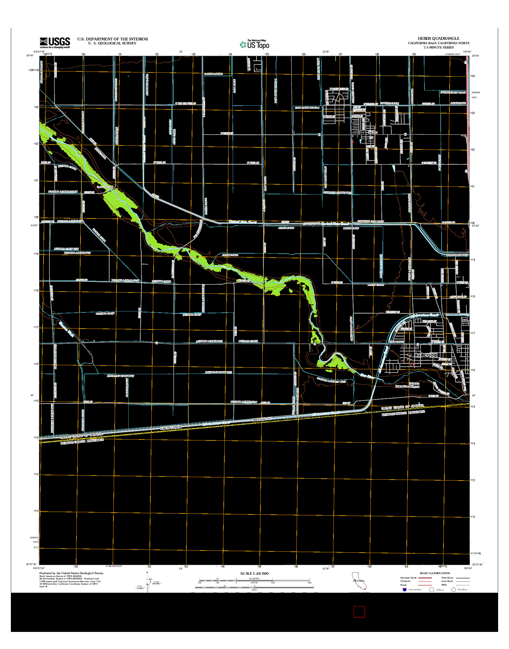 USGS US TOPO 7.5-MINUTE MAP FOR HEBER, CA-BCN 2012