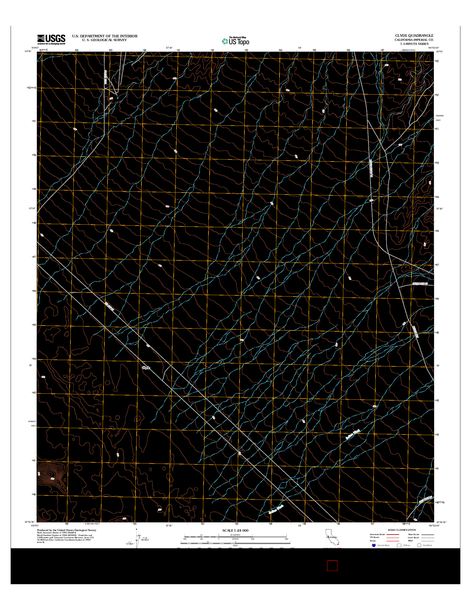 USGS US TOPO 7.5-MINUTE MAP FOR CLYDE, CA 2012