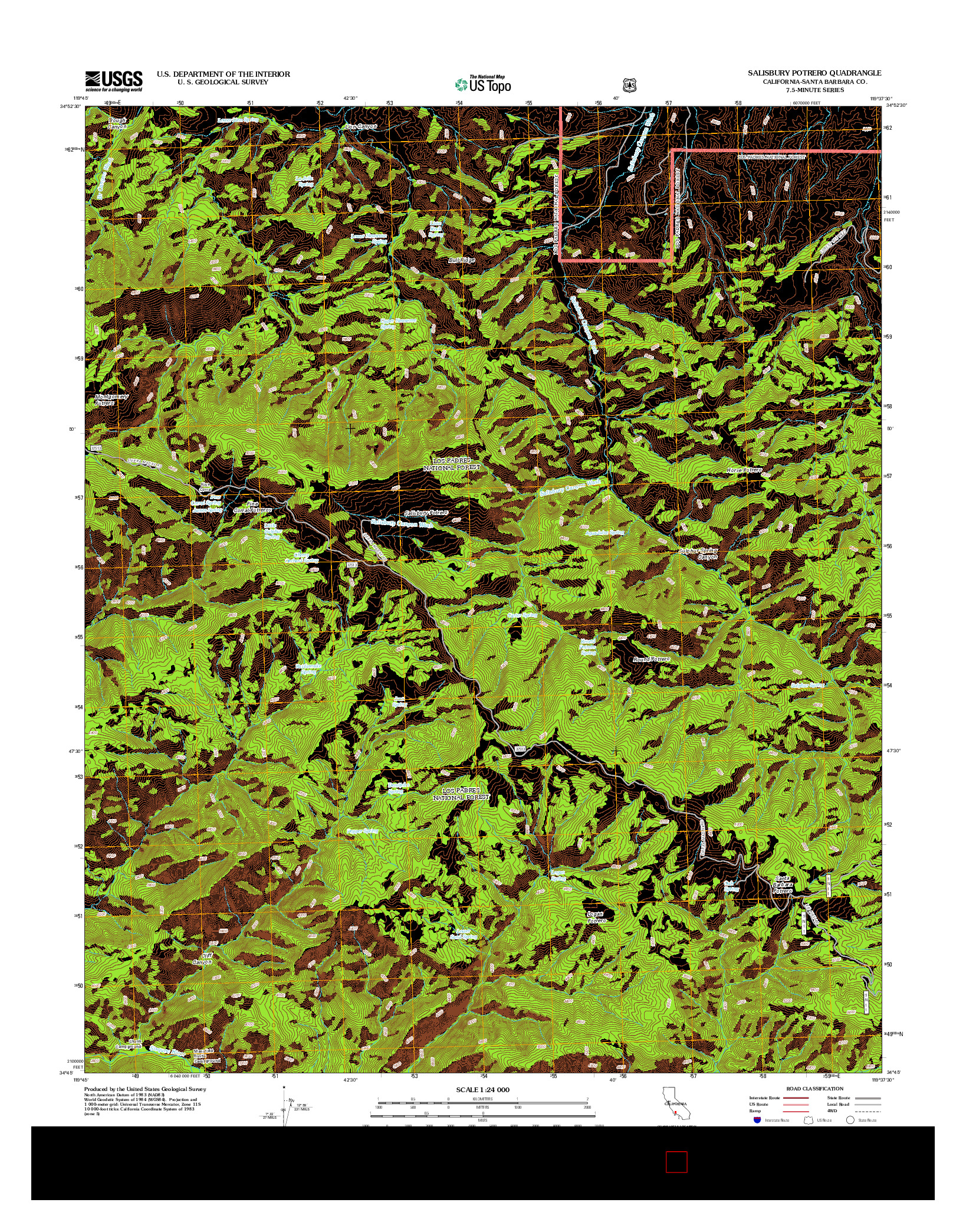 USGS US TOPO 7.5-MINUTE MAP FOR SALISBURY POTRERO, CA 2012