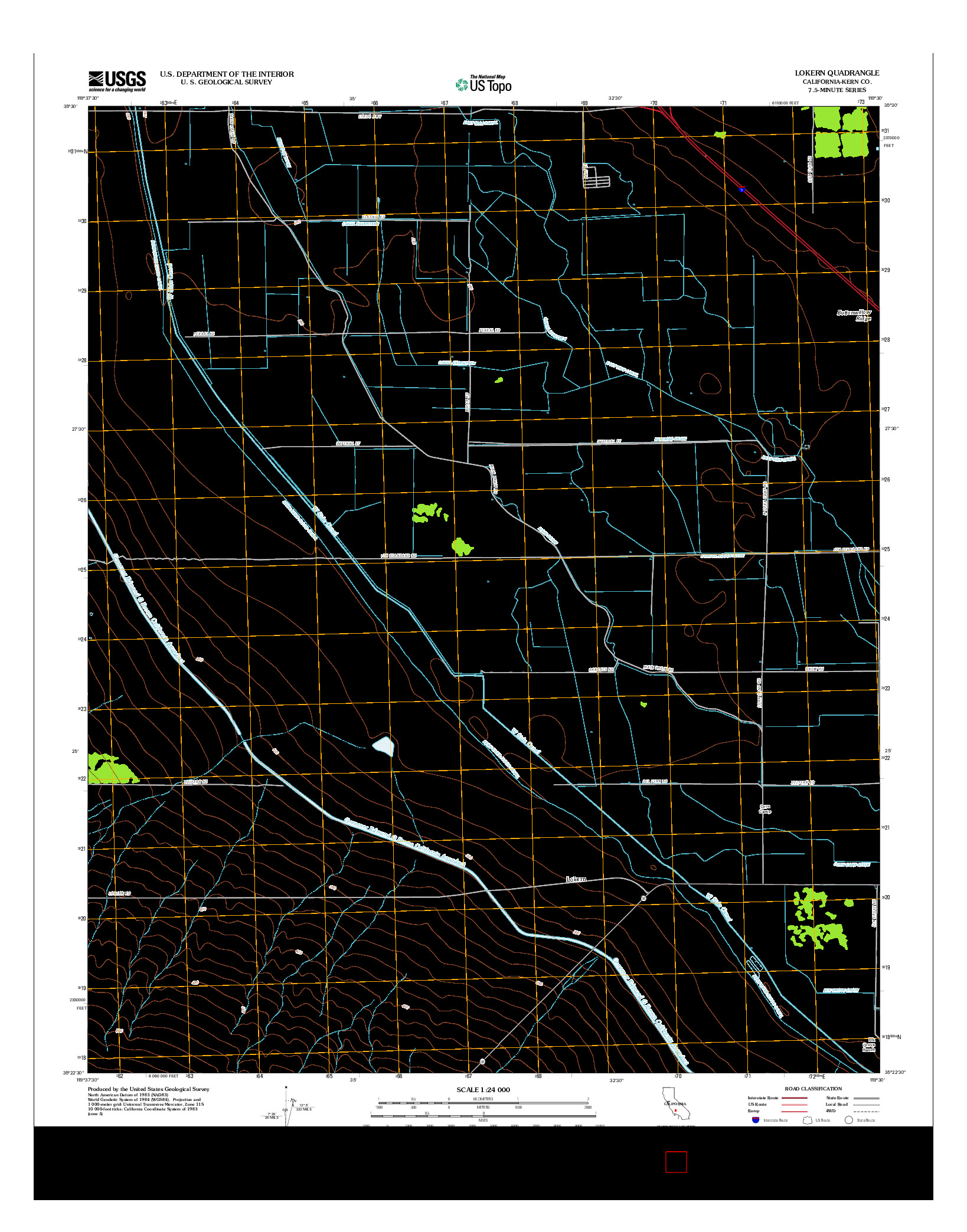 USGS US TOPO 7.5-MINUTE MAP FOR LOKERN, CA 2012