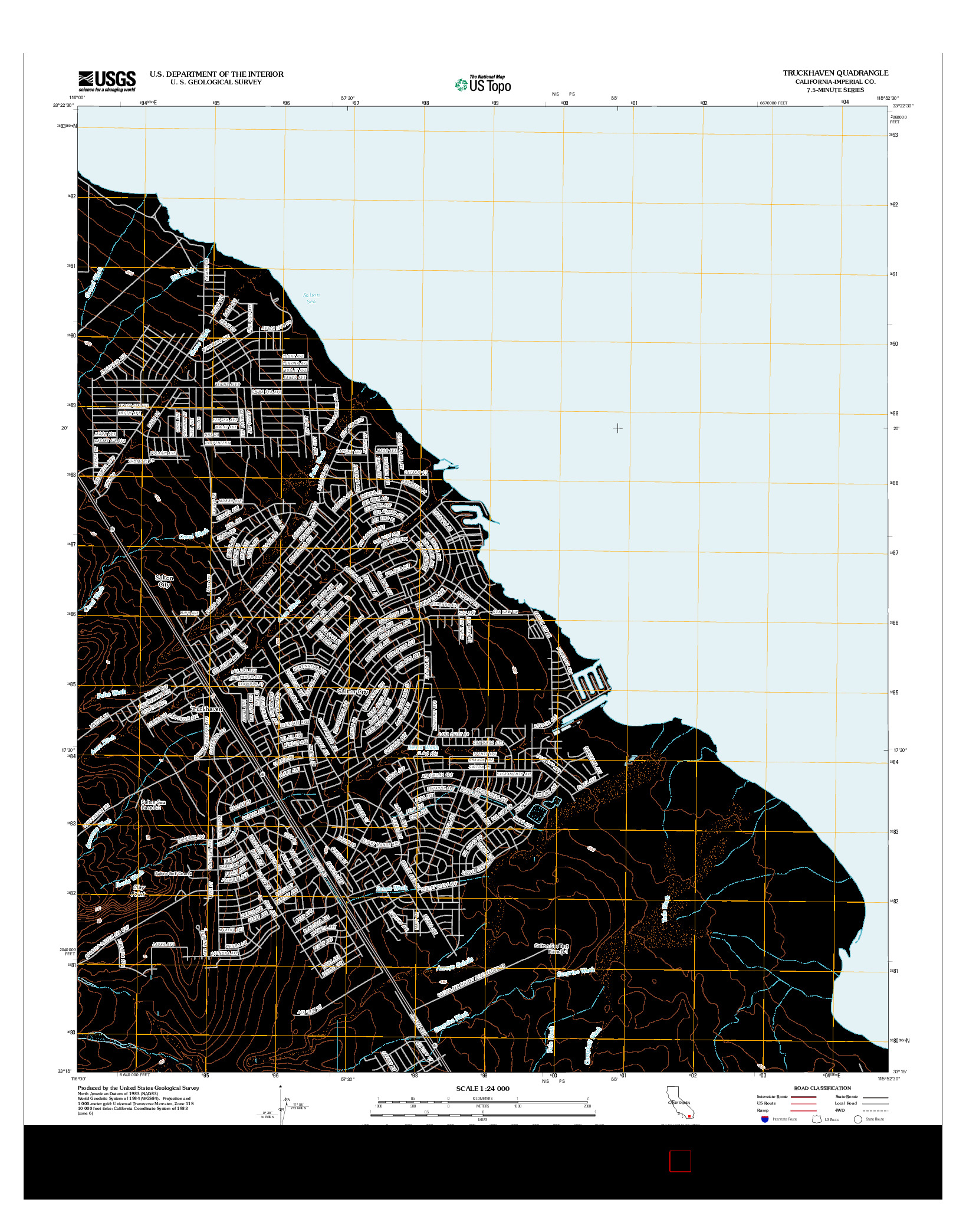 USGS US TOPO 7.5-MINUTE MAP FOR TRUCKHAVEN, CA 2012