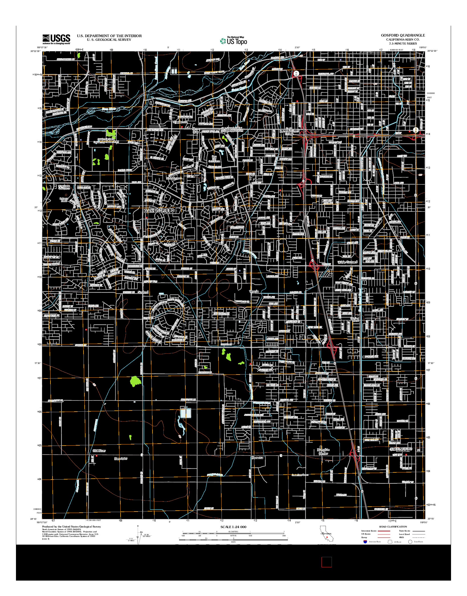 USGS US TOPO 7.5-MINUTE MAP FOR GOSFORD, CA 2012