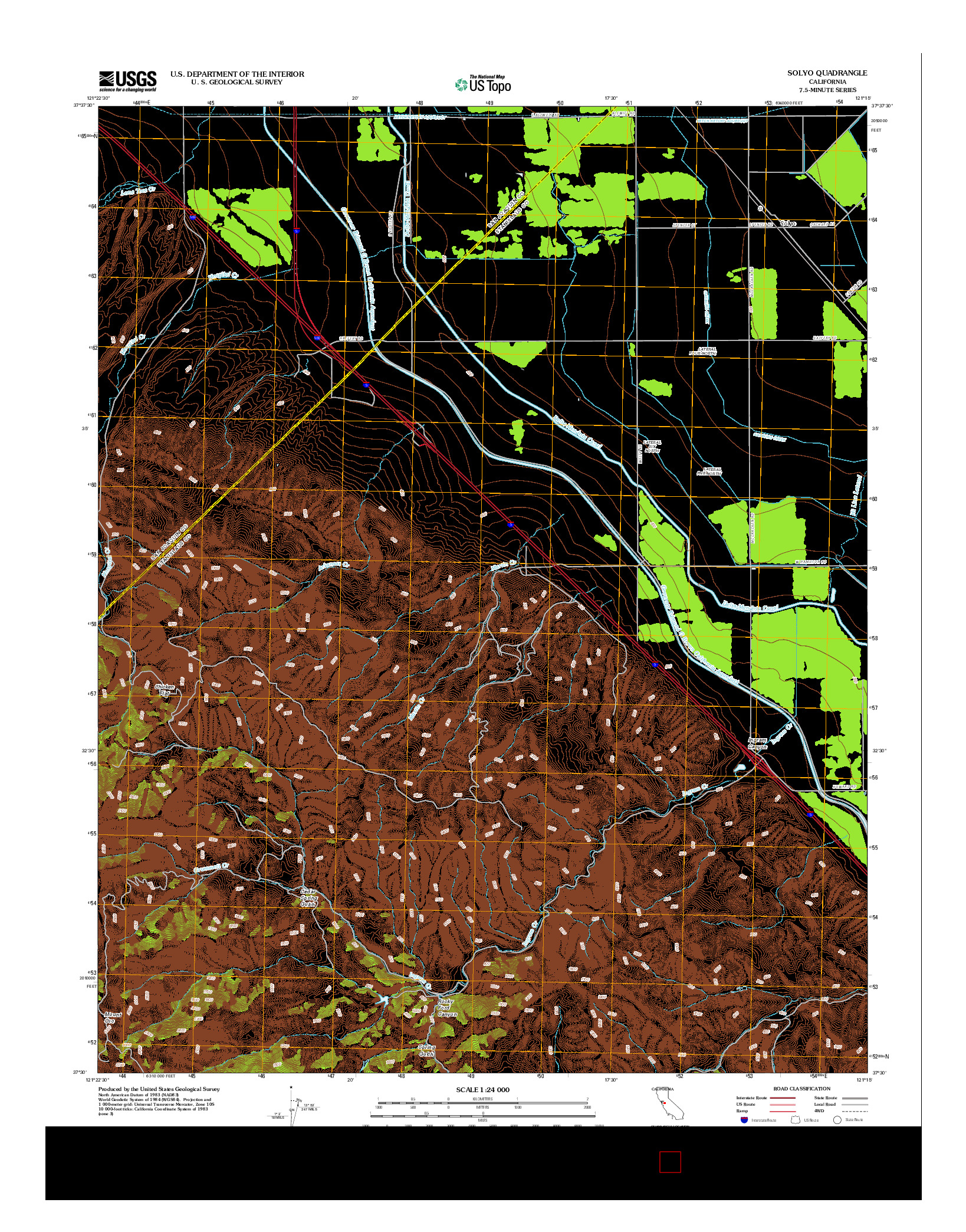 USGS US TOPO 7.5-MINUTE MAP FOR SOLYO, CA 2012