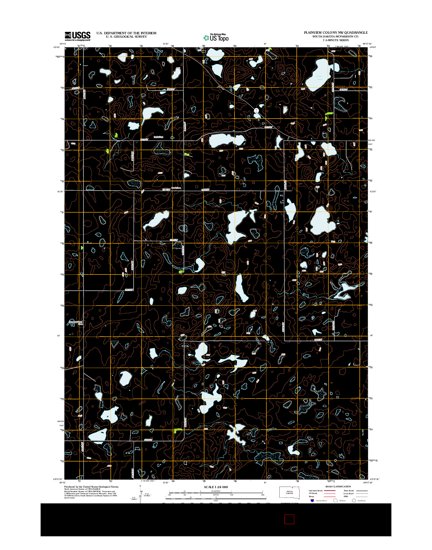 USGS US TOPO 7.5-MINUTE MAP FOR PLAINVIEW COLONY NW, SD 2012