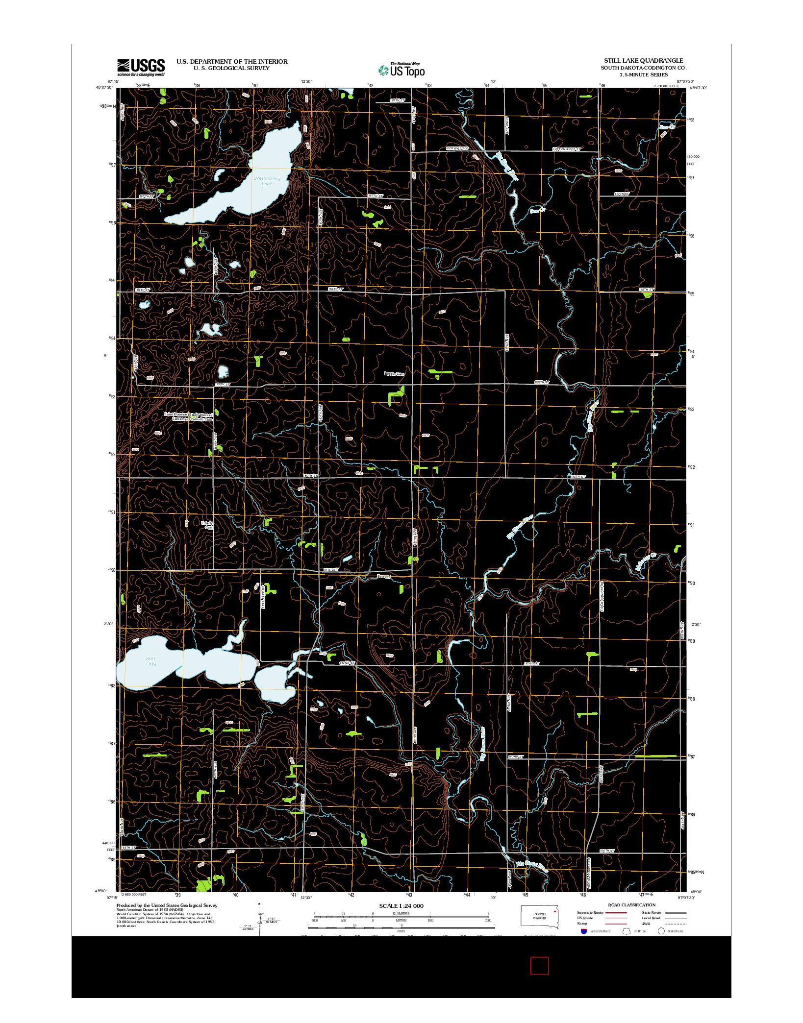 USGS US TOPO 7.5-MINUTE MAP FOR STILL LAKE, SD 2012