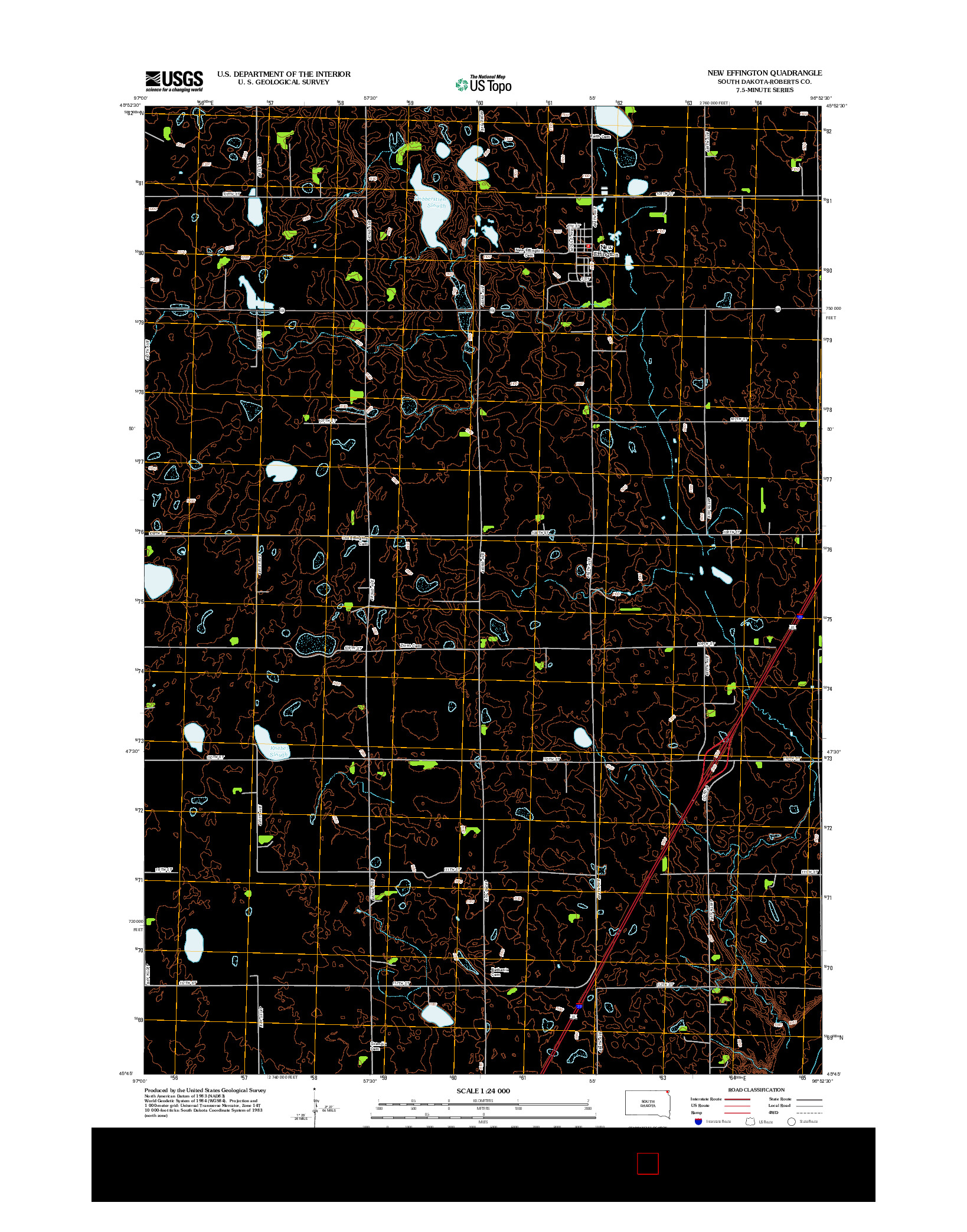 USGS US TOPO 7.5-MINUTE MAP FOR NEW EFFINGTON, SD 2012