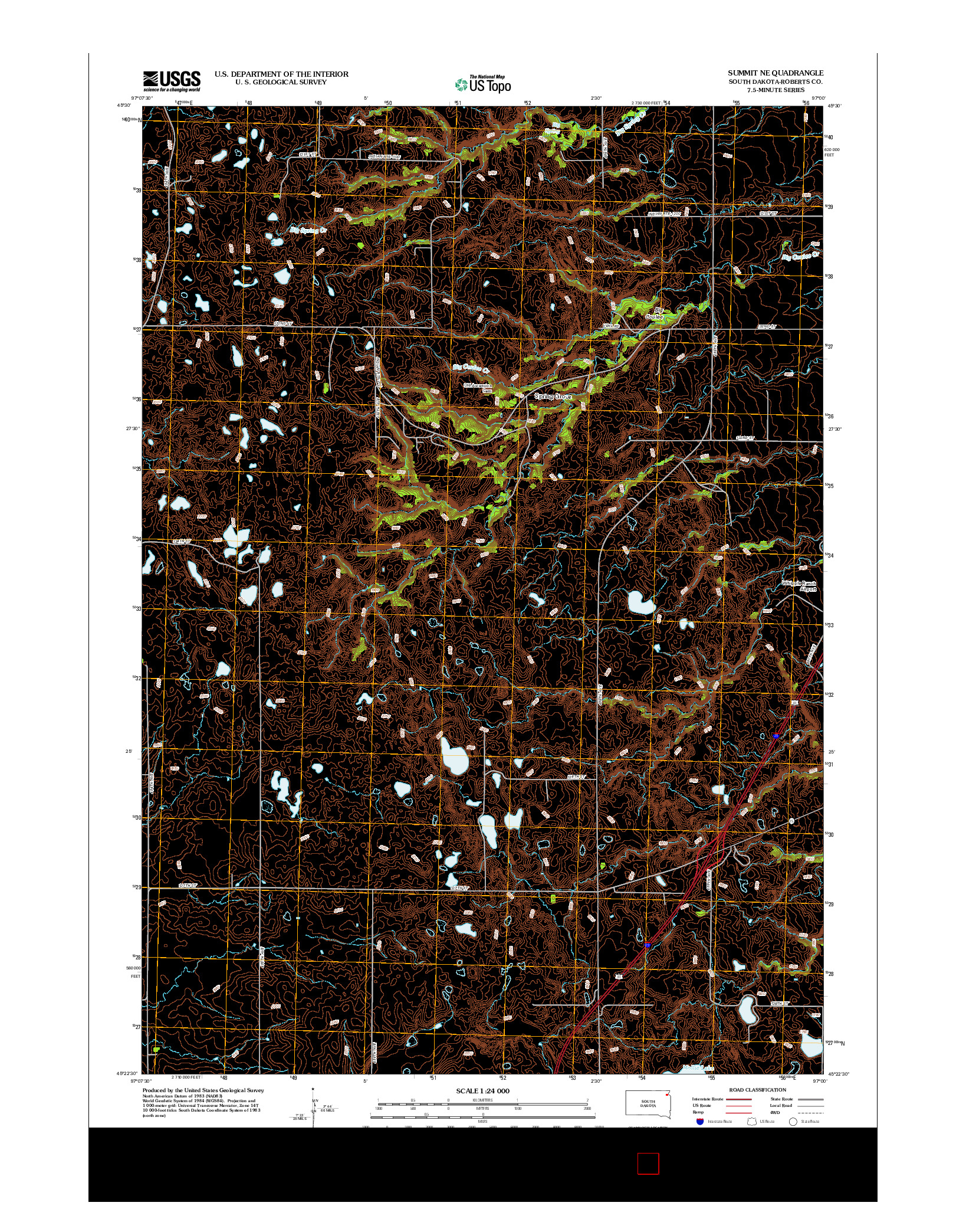 USGS US TOPO 7.5-MINUTE MAP FOR SUMMIT NE, SD 2012