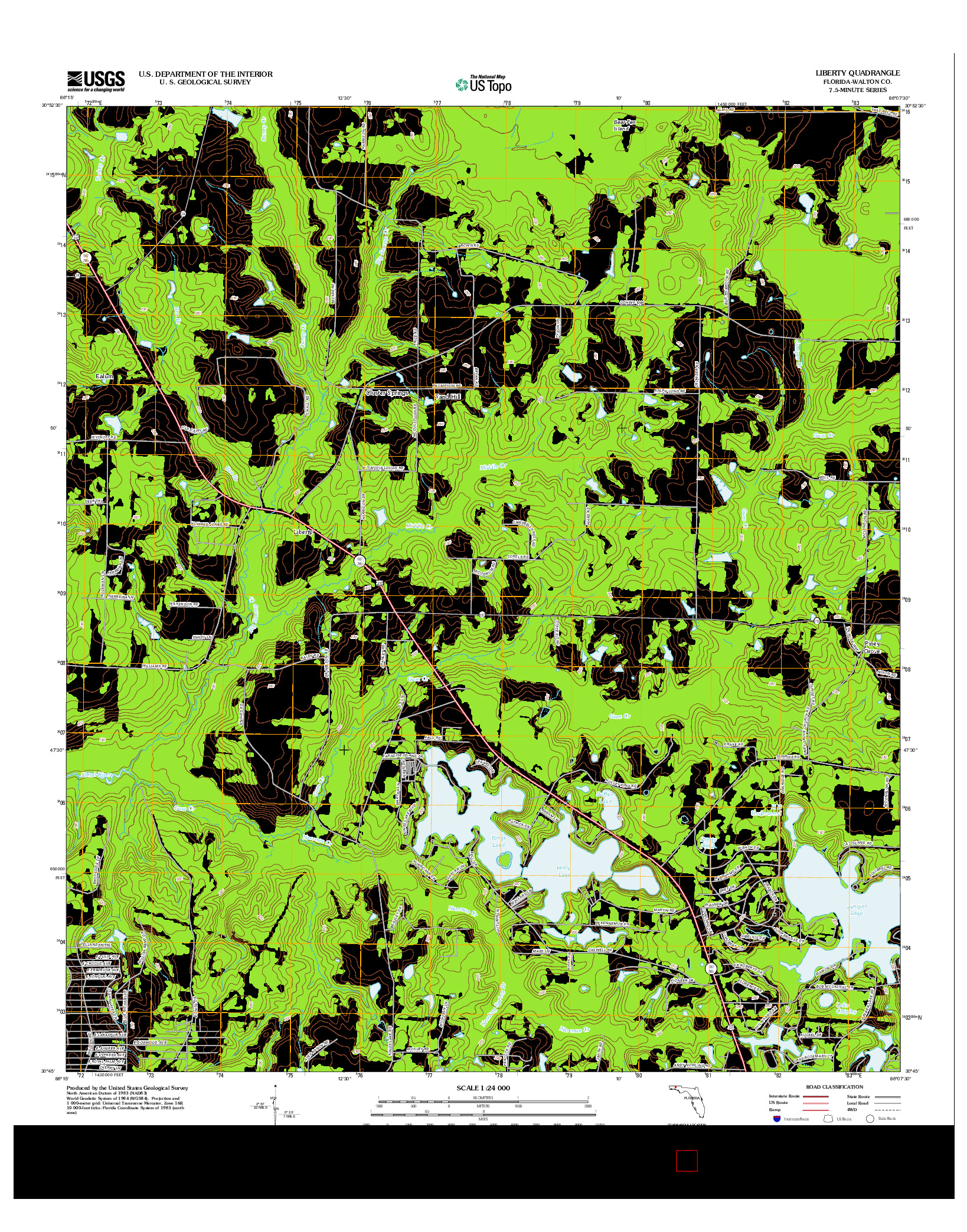 USGS US TOPO 7.5-MINUTE MAP FOR LIBERTY, FL 2012