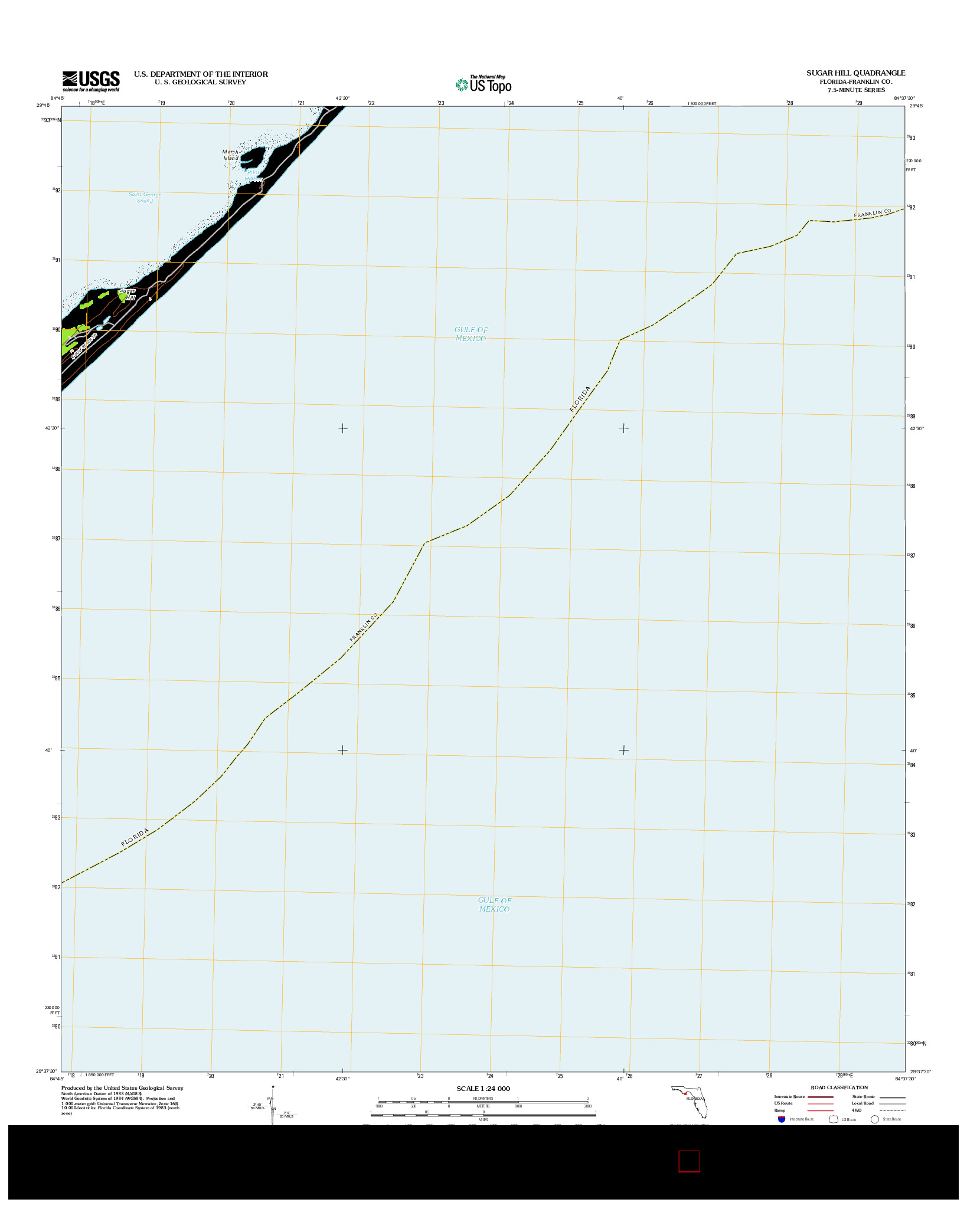 USGS US TOPO 7.5-MINUTE MAP FOR SUGAR HILL, FL 2012