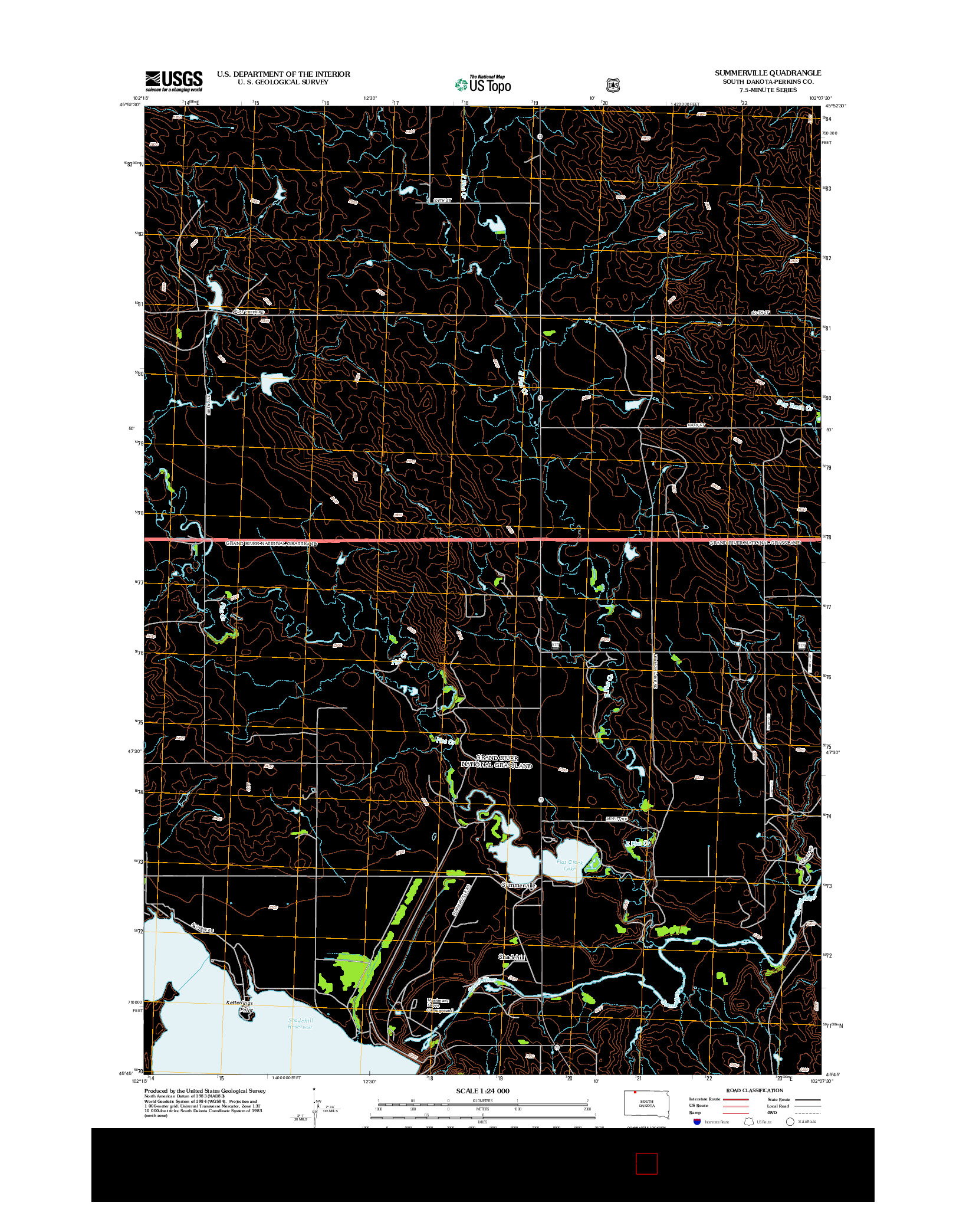 USGS US TOPO 7.5-MINUTE MAP FOR SUMMERVILLE, SD 2012