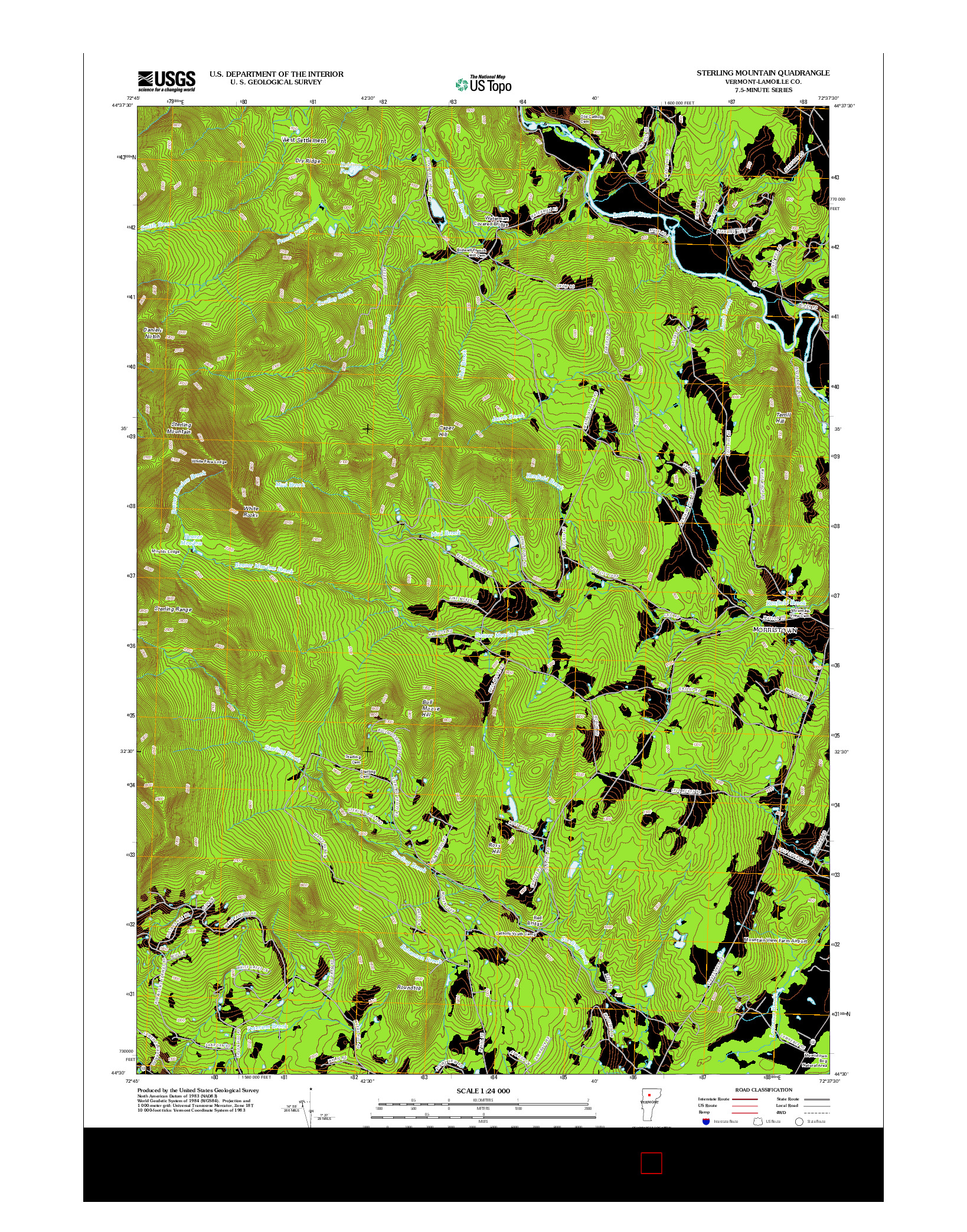 USGS US TOPO 7.5-MINUTE MAP FOR STERLING MOUNTAIN, VT 2012