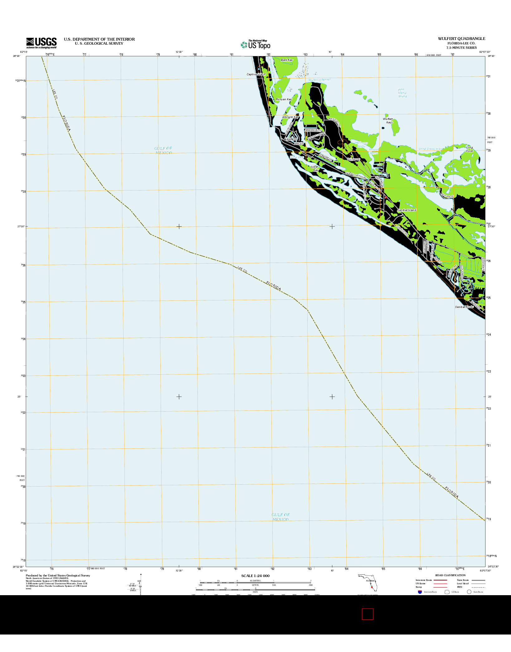 USGS US TOPO 7.5-MINUTE MAP FOR WULFERT, FL 2012