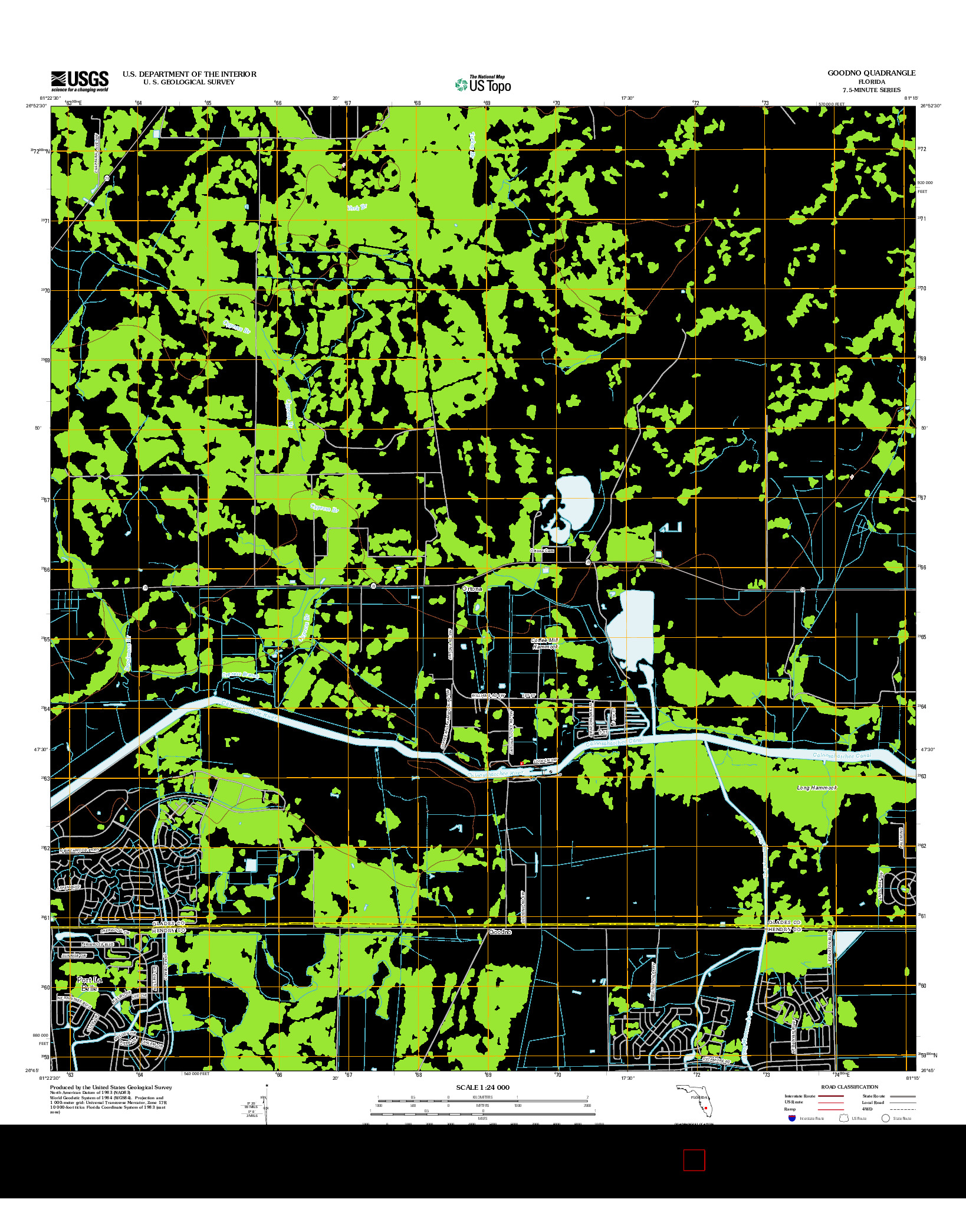 USGS US TOPO 7.5-MINUTE MAP FOR GOODNO, FL 2012