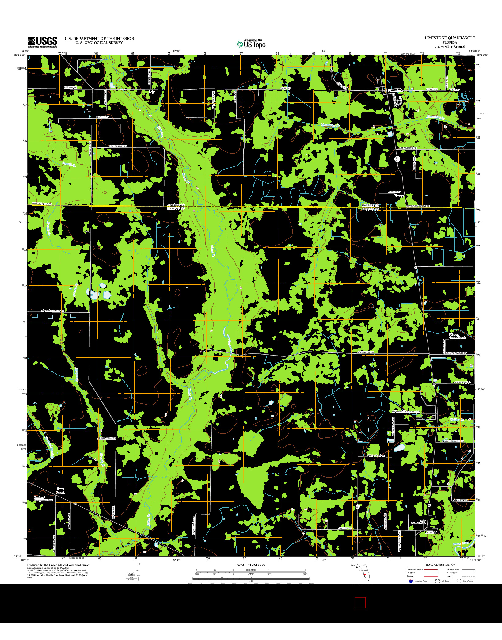 USGS US TOPO 7.5-MINUTE MAP FOR LIMESTONE, FL 2012