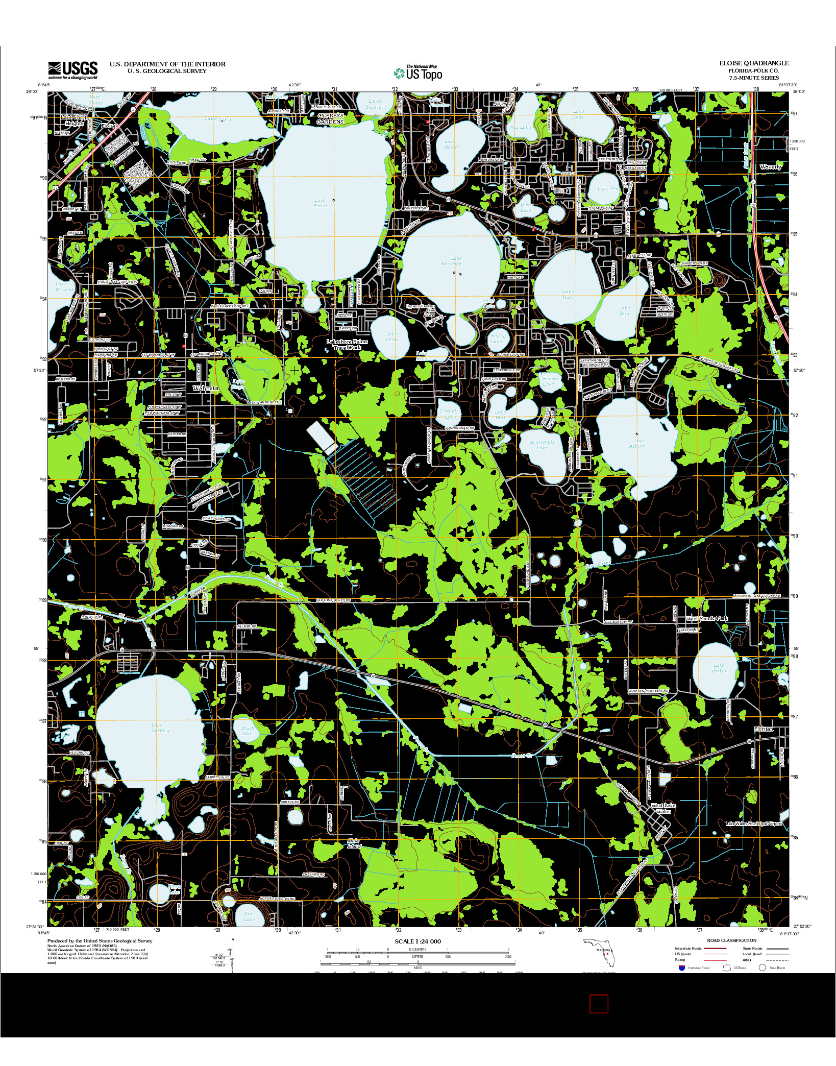 USGS US TOPO 7.5-MINUTE MAP FOR ELOISE, FL 2012