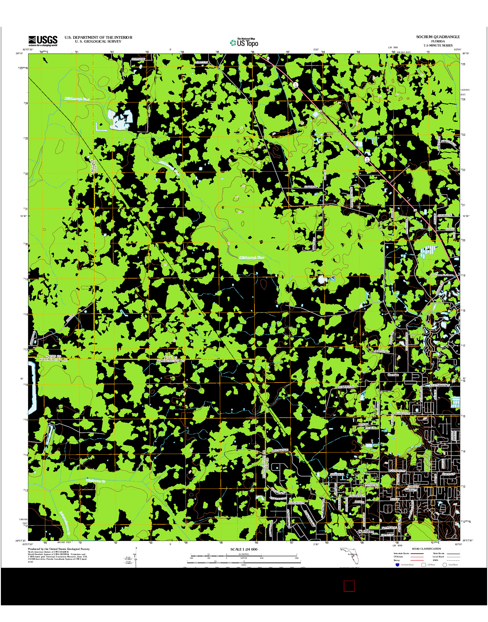 USGS US TOPO 7.5-MINUTE MAP FOR SOCRUM, FL 2012