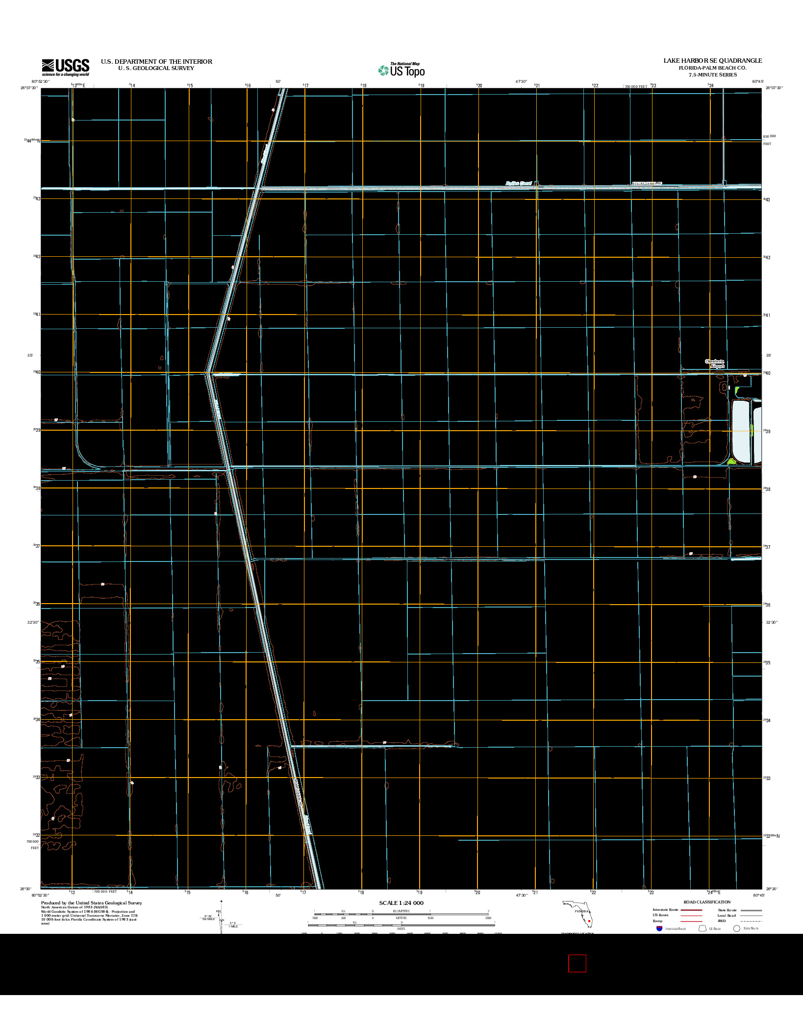 USGS US TOPO 7.5-MINUTE MAP FOR LAKE HARBOR SE, FL 2012