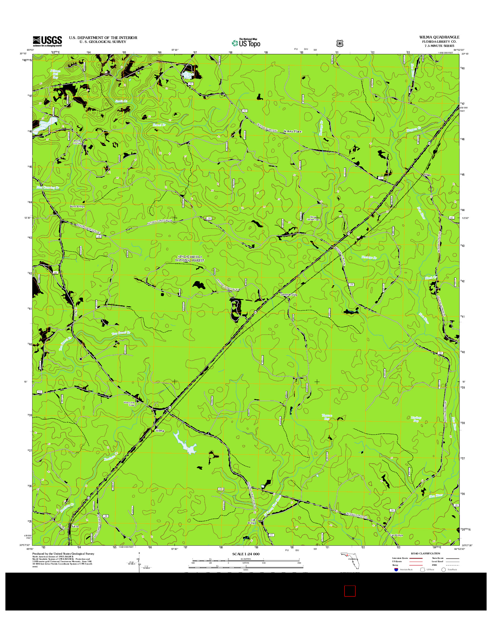 USGS US TOPO 7.5-MINUTE MAP FOR WILMA, FL 2012