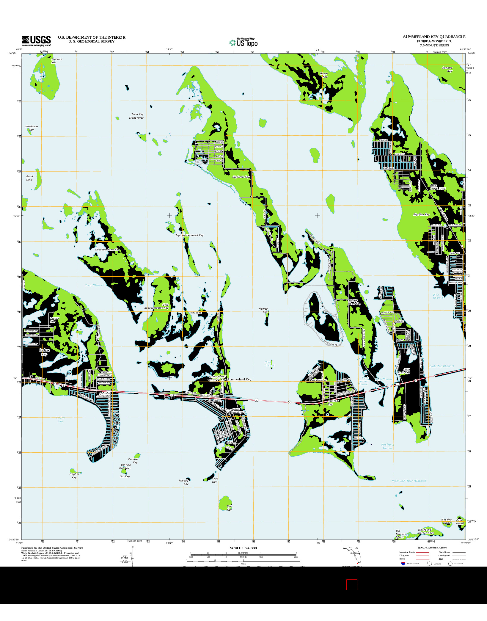 USGS US TOPO 7.5-MINUTE MAP FOR SUMMERLAND KEY, FL 2012